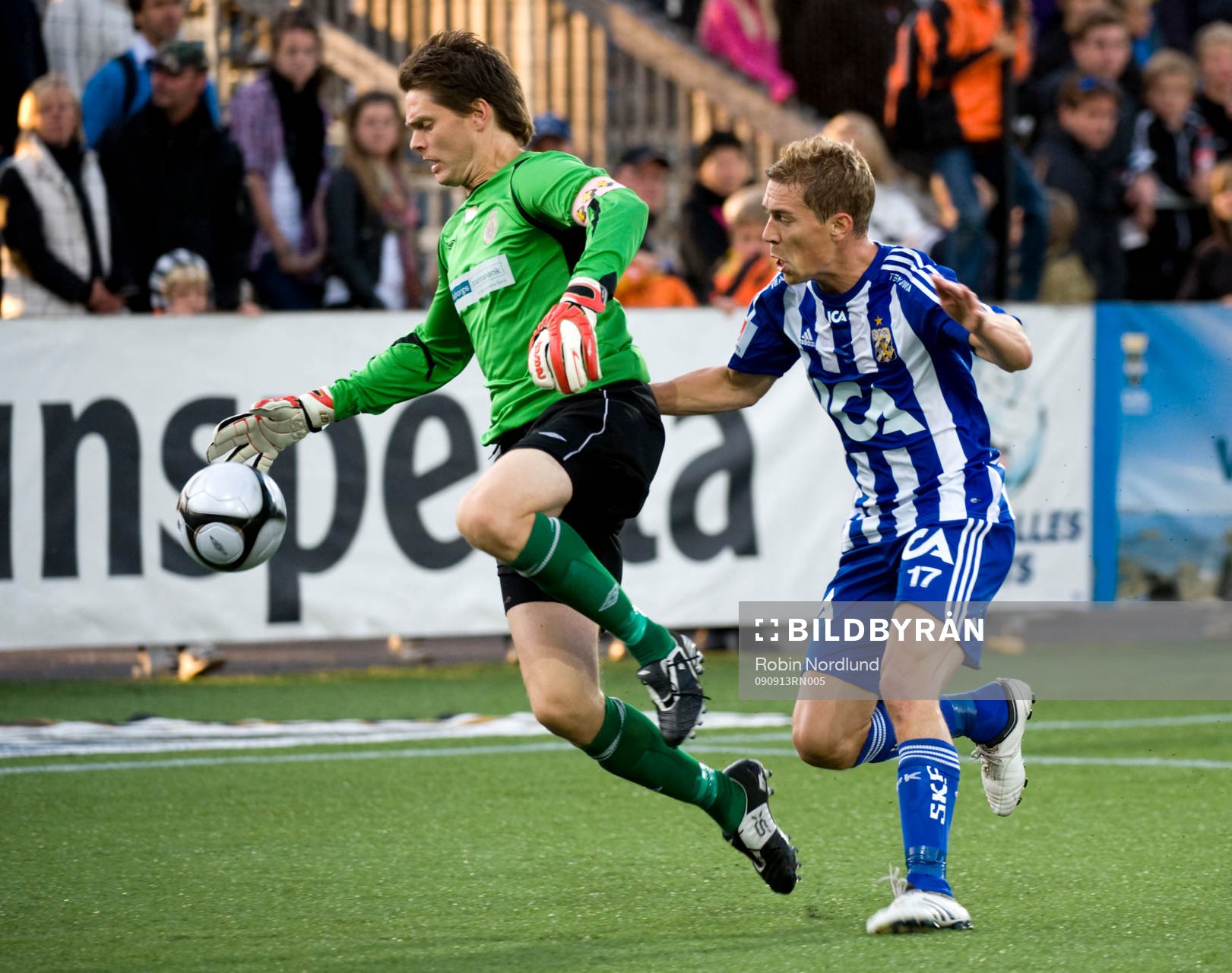 Mattias Hugosson, Målvakt Gefle jagas av Daniel