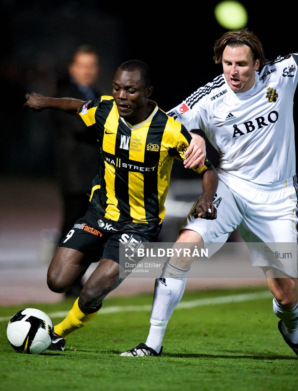 John Chibuike, Häcken. Nils-Eric Johansson, AIK