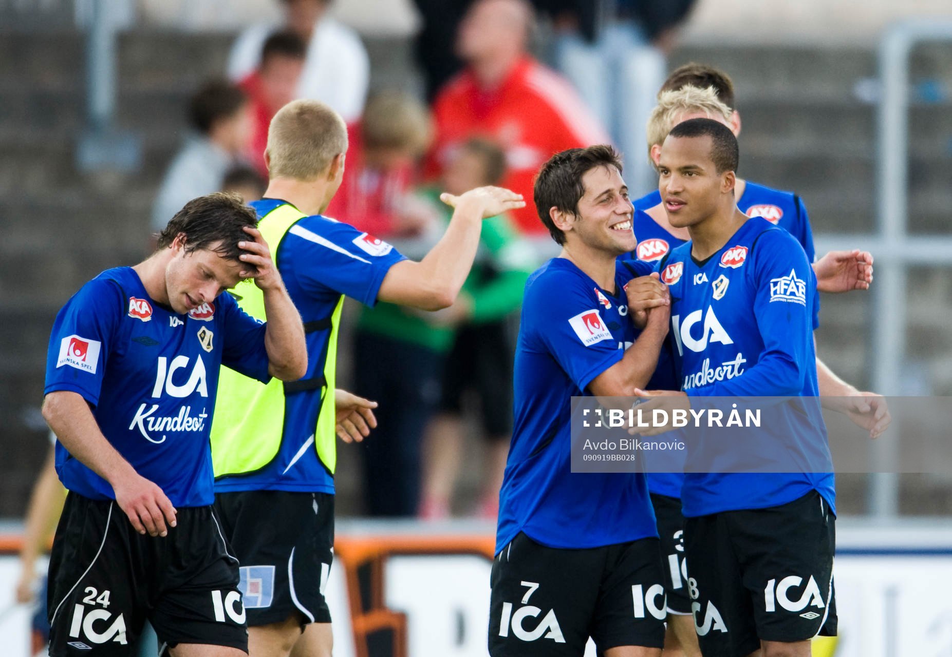 Marcus Olsson, Mikael Görlitz, Halmstad, gratulerar
