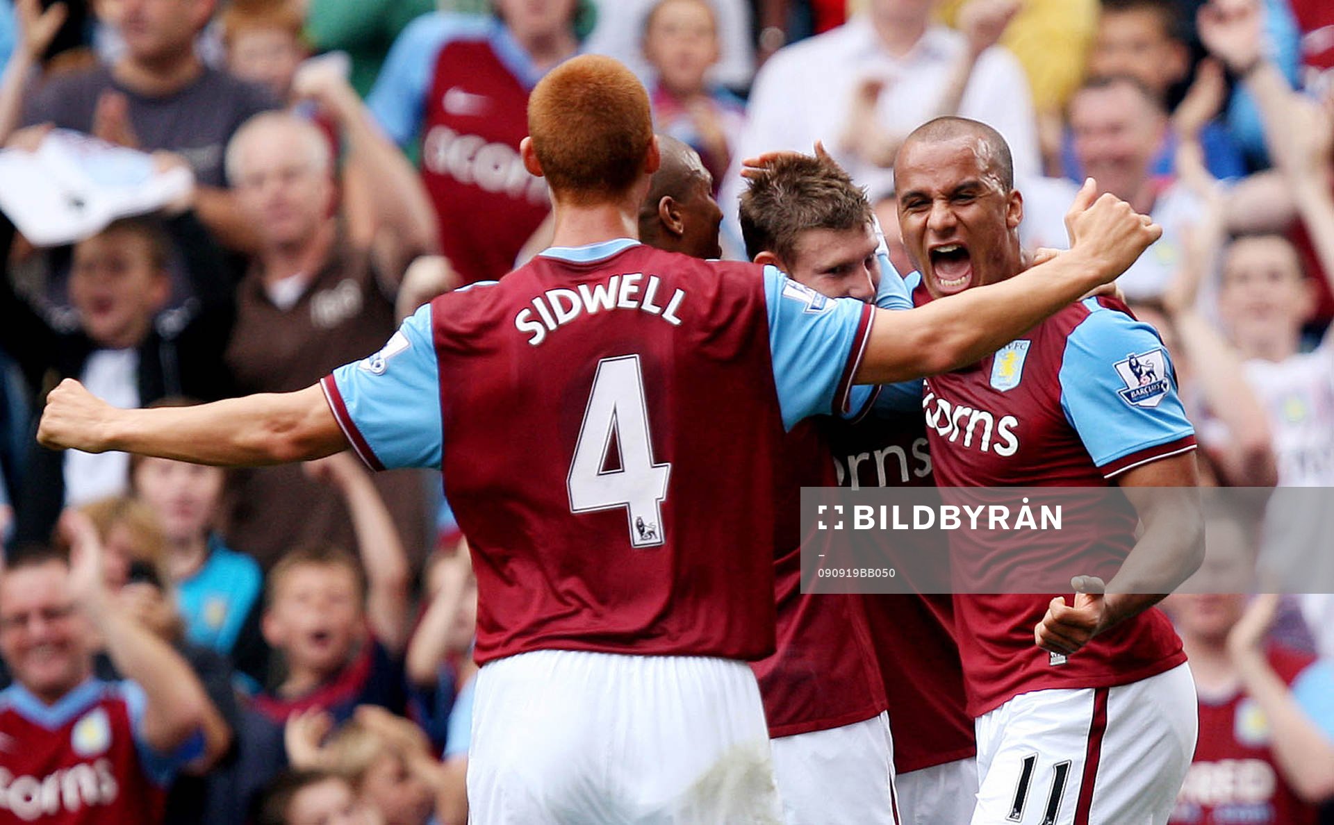 James Milner, Aston Villa, glädje, jubel 1-0