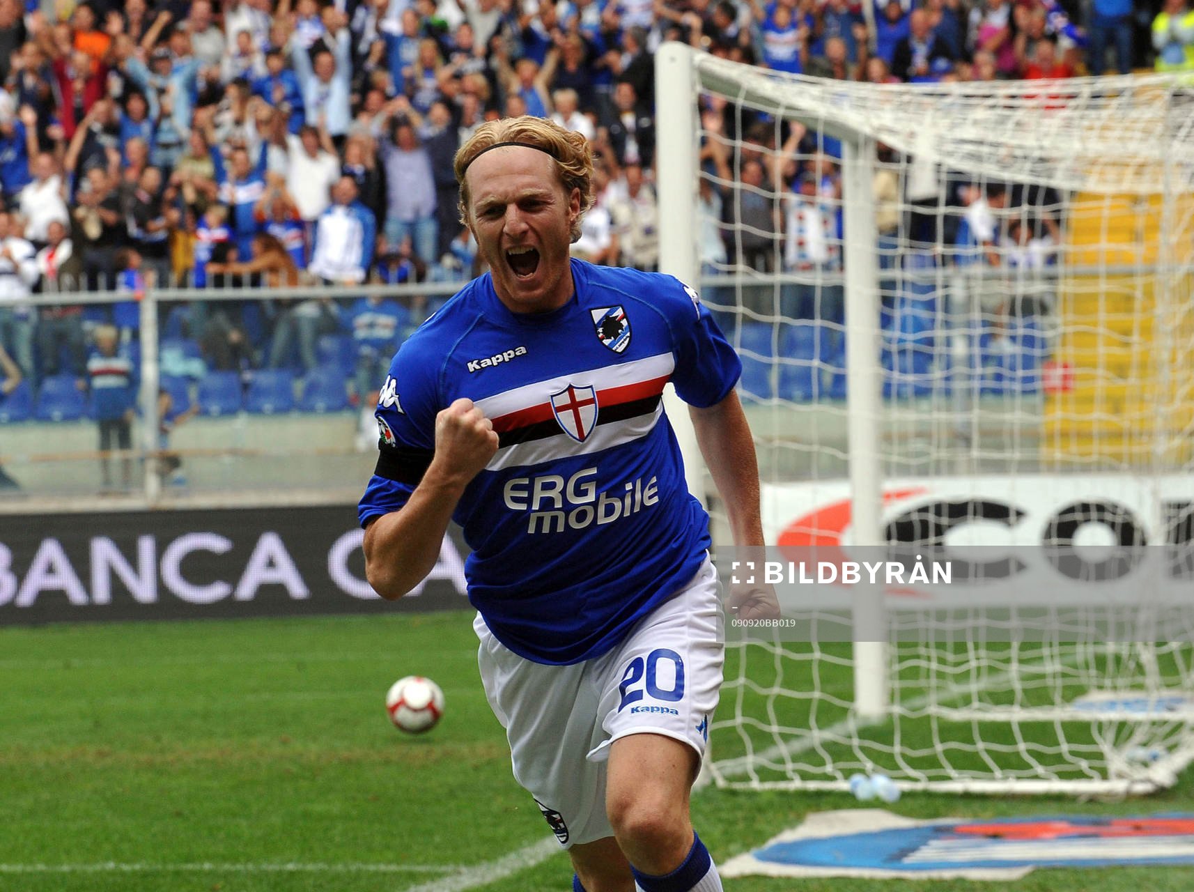 Padalino, Sampdoria, glädje, jubel