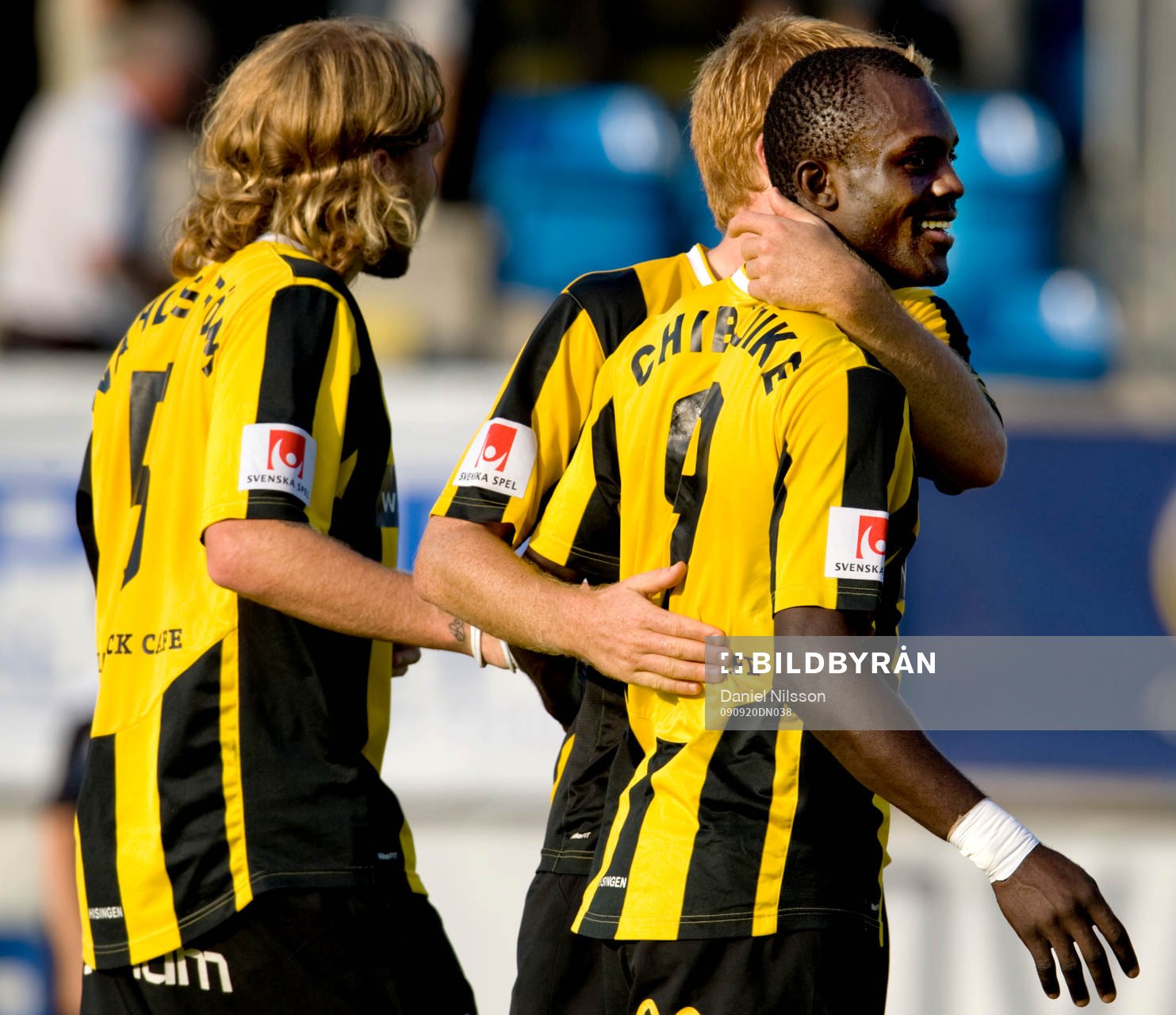 John Chibuike och Häcken var glada