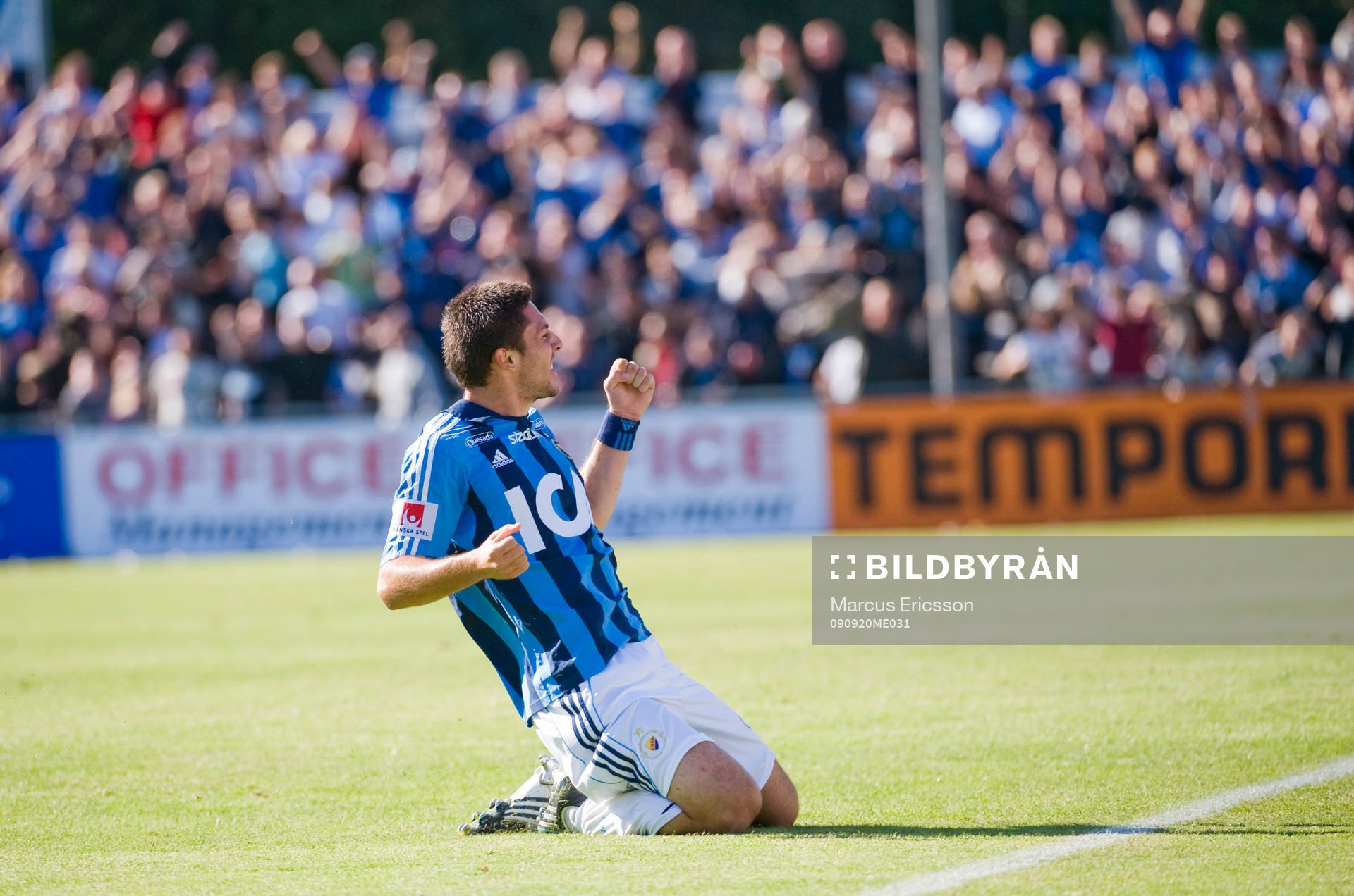  Hrvoje Milic, Djurgården, jubel.
