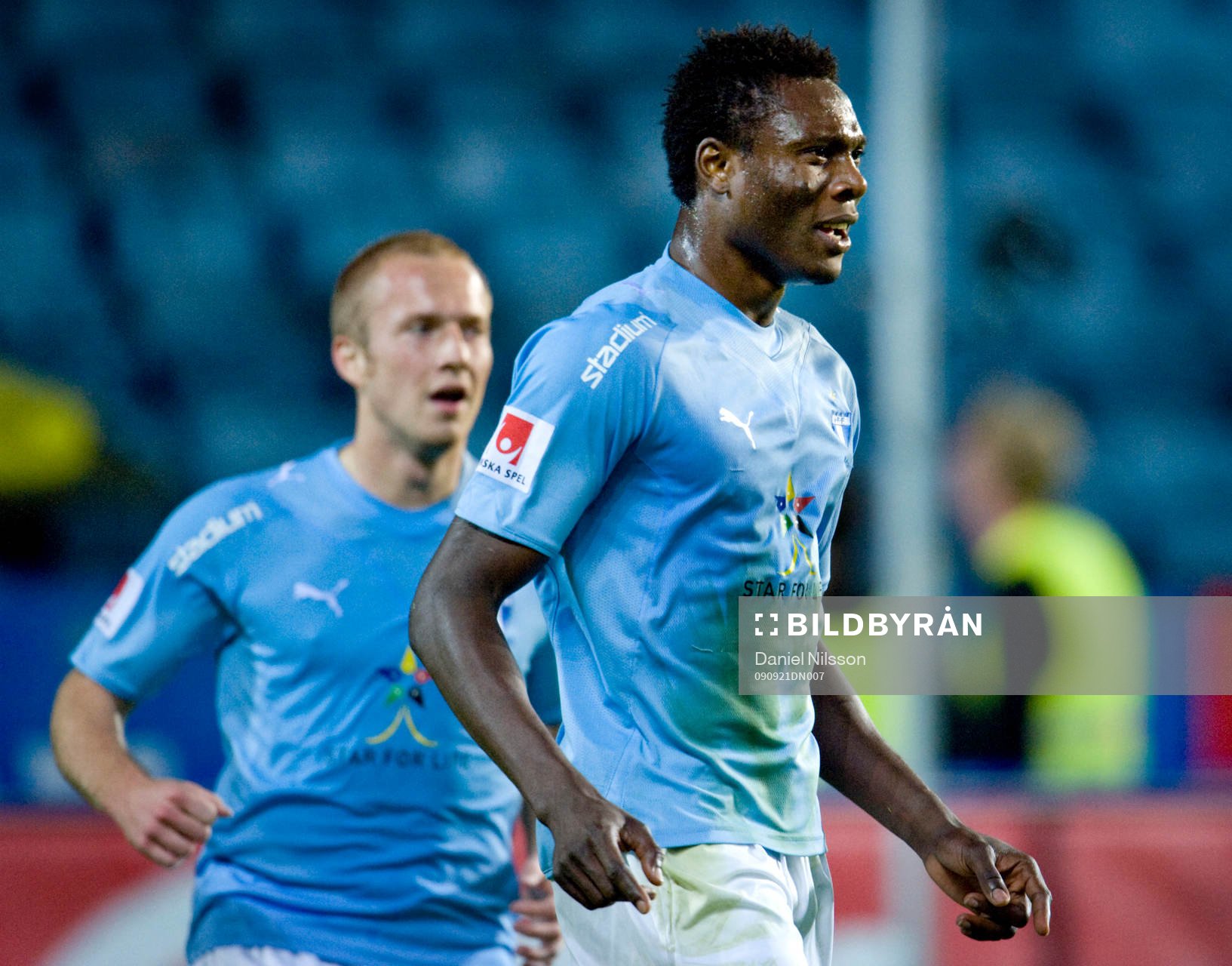 Daniel Larsson och Edward Ofere, Malmö gjorde vars 2 mål.