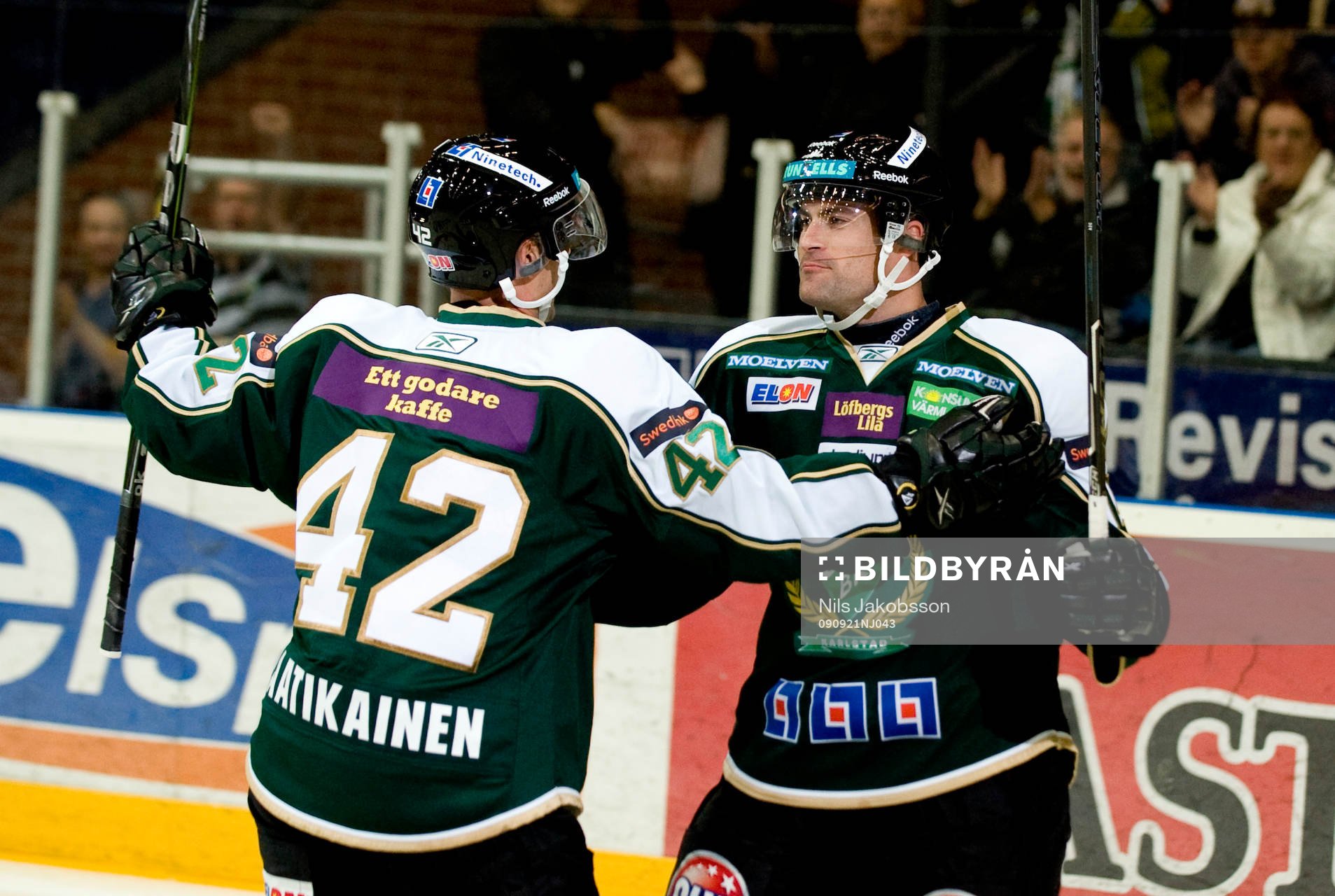 Arto Laatikainen, Kent McDonell, jubel, Färjestad