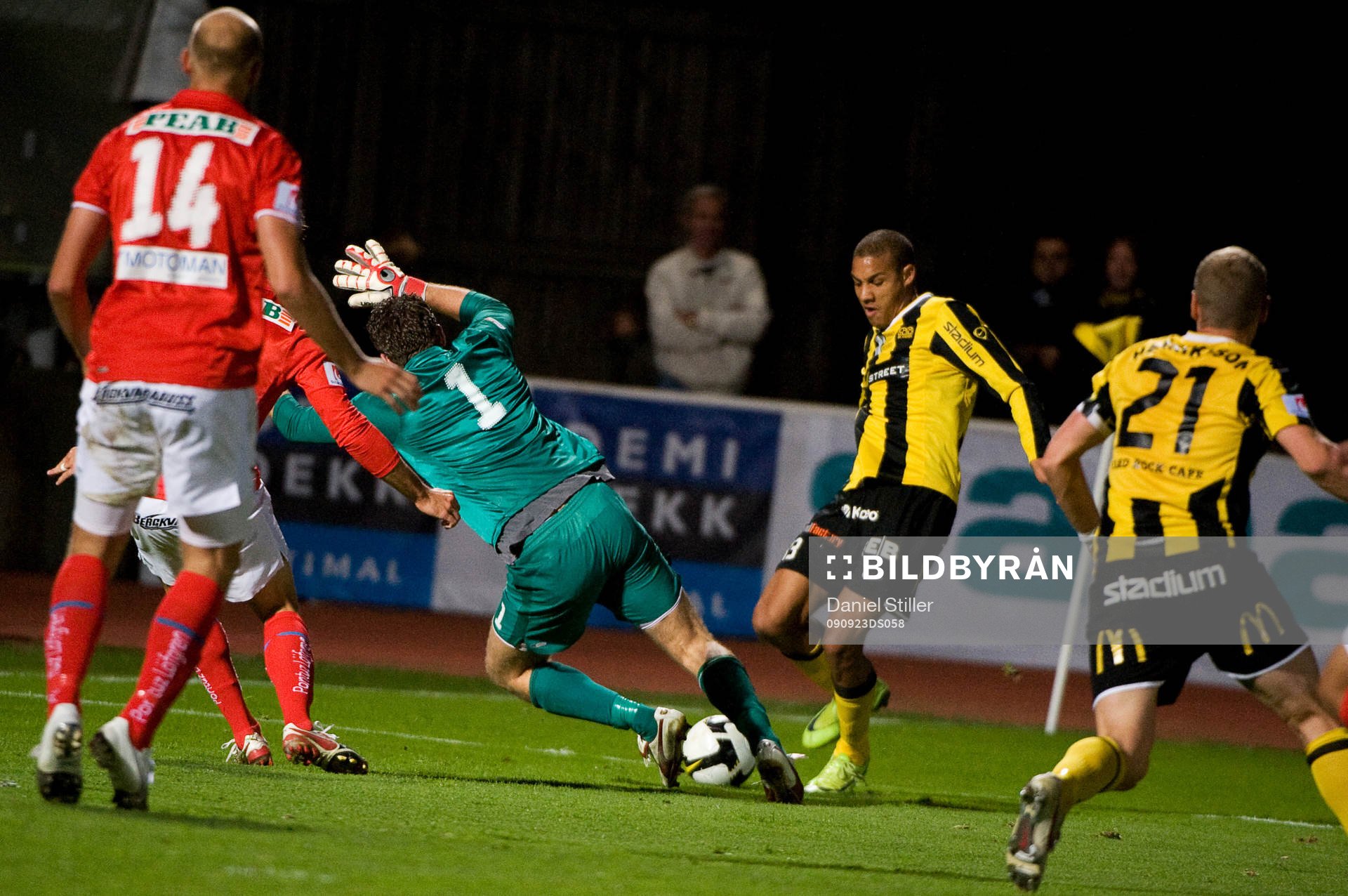 Mathias Ranégie, Häcken och Petter Wastå, målvakt,