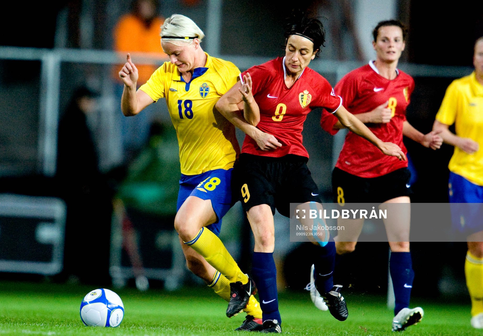 Nilla Fischer, Sverige, Kristel Verelst, Belgien