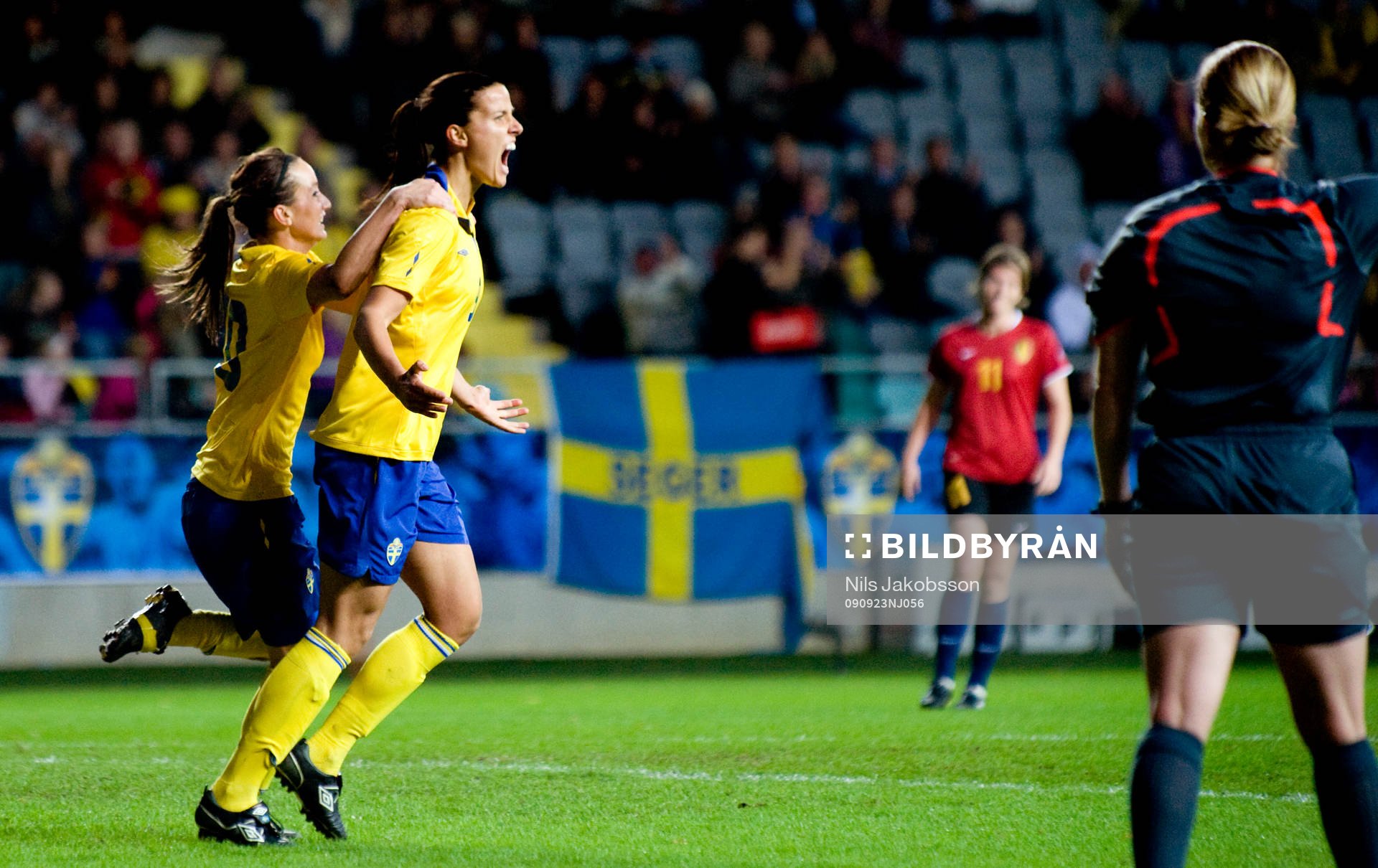 Kosovare Asllani, Jessica Landström, Sverige, jubel