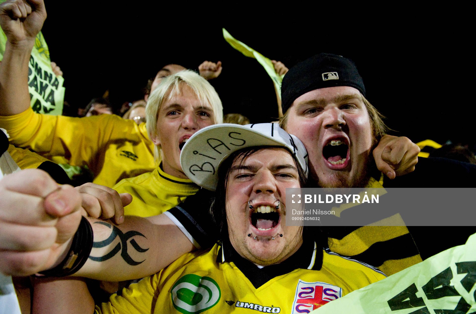 Supportrarna firar