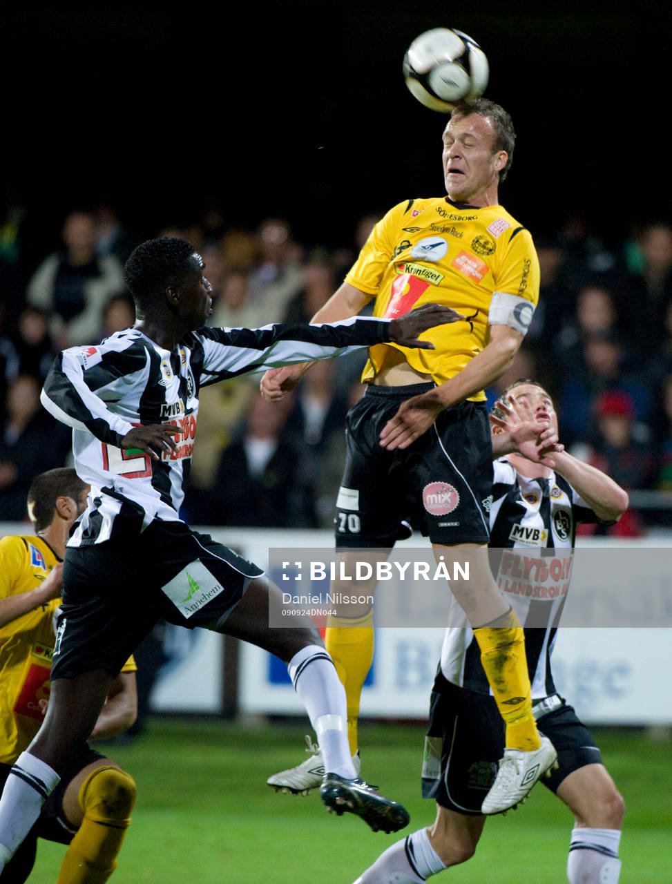 Marcus Ekenberg,  Mjällby och Alagie Sosseh och Johan