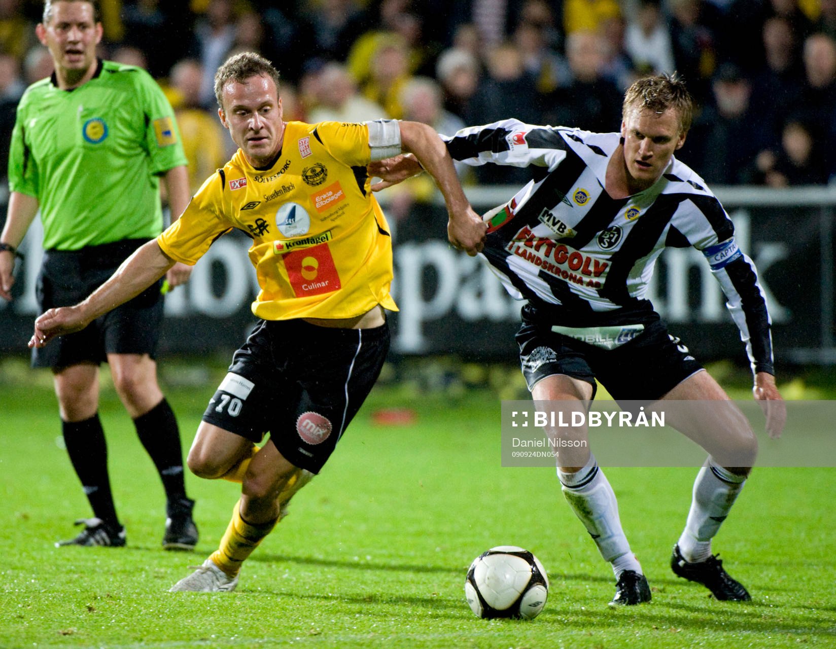 Marcus Ekenberg,  Mjällby och Linus Malmkvist, Landskrona