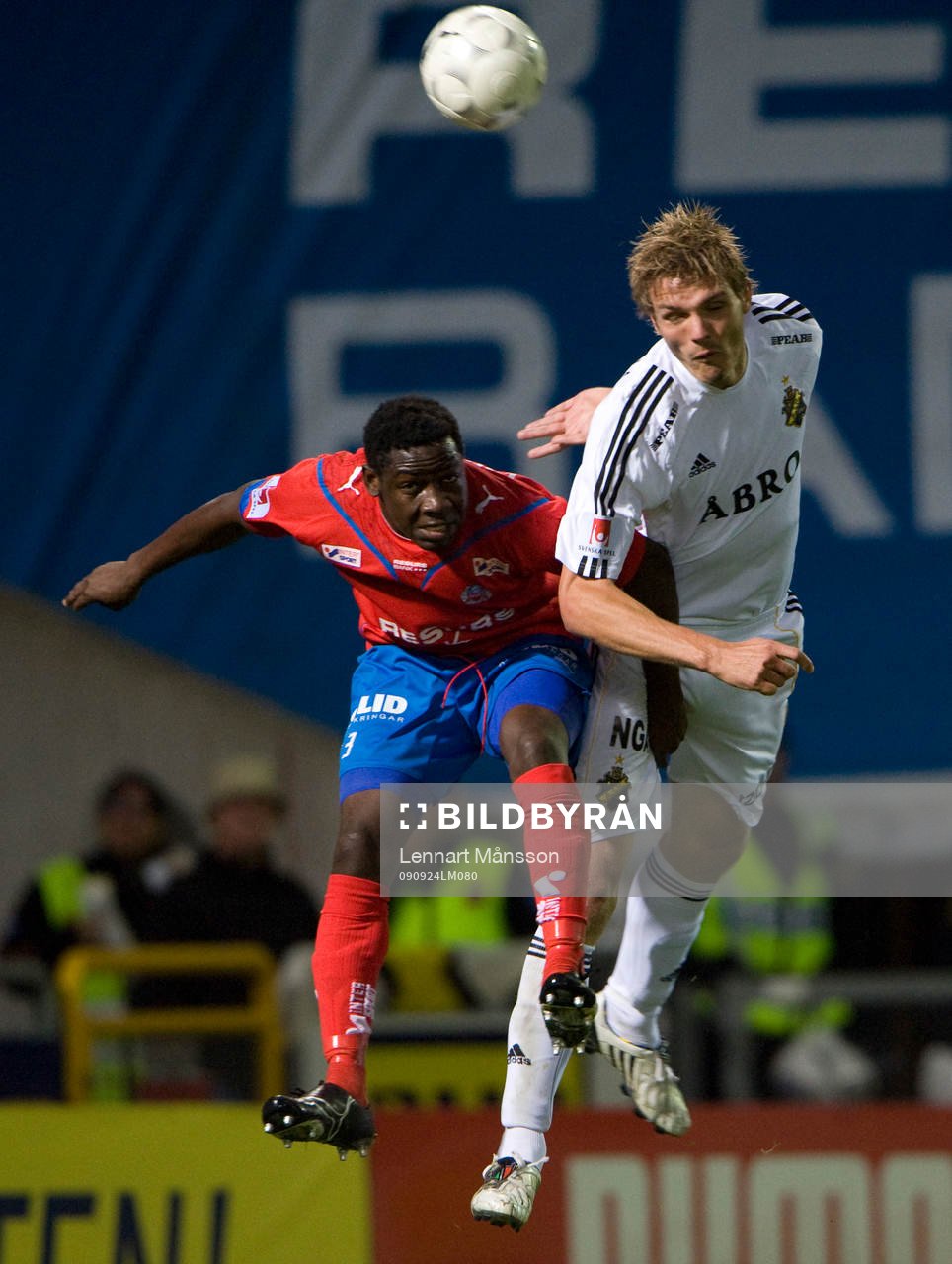 Adama Tamboura, Helsingborg och Jos Hooiveld, AIK, nick,