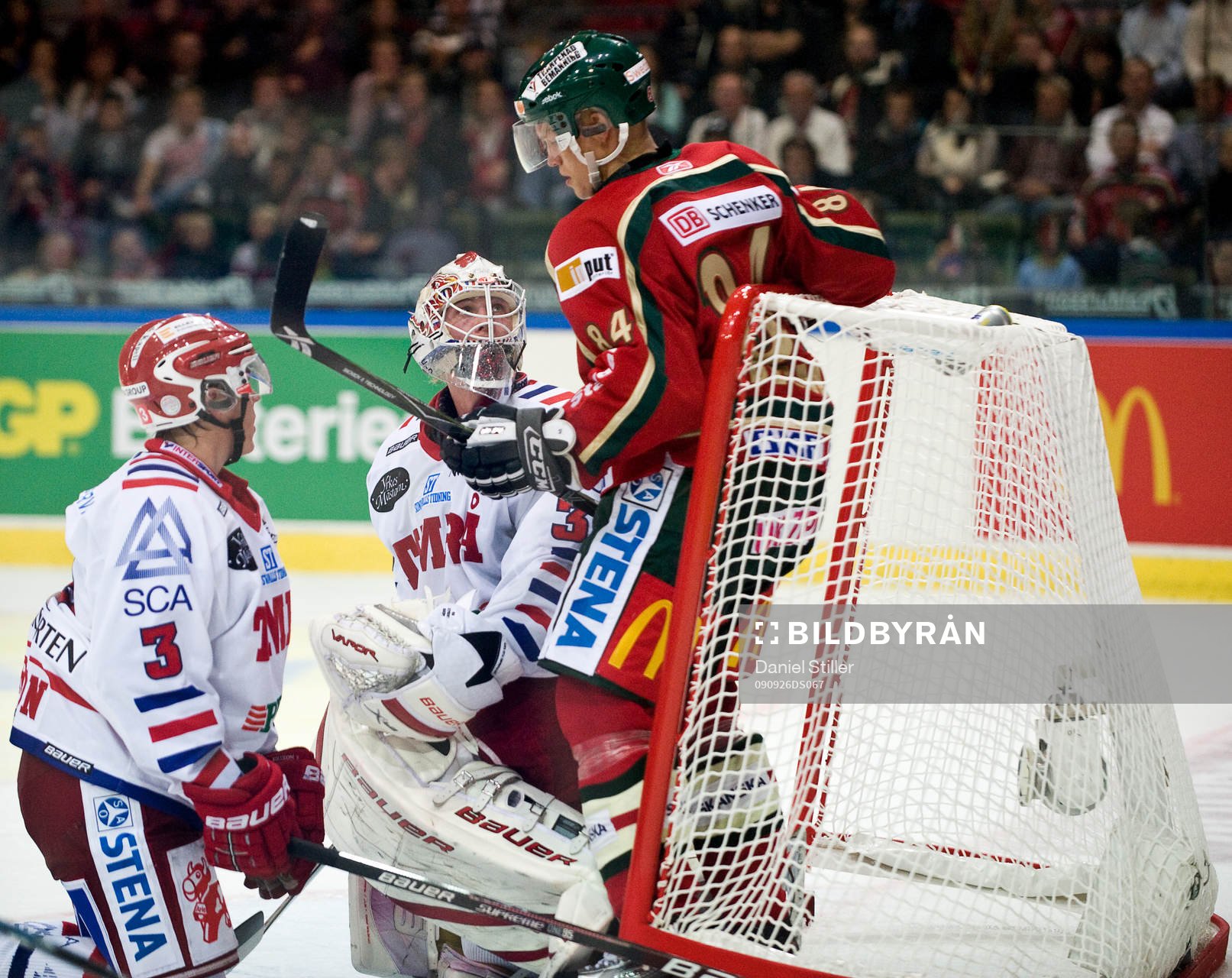 Patric Blomdahl, Frölunda. Anders Lindbäck, målvakt,