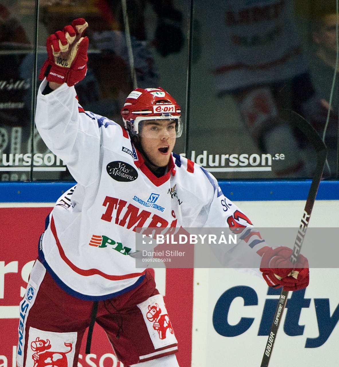 Magnus Pääjärvi Svensson, Timrå, gör 1-0, jubel