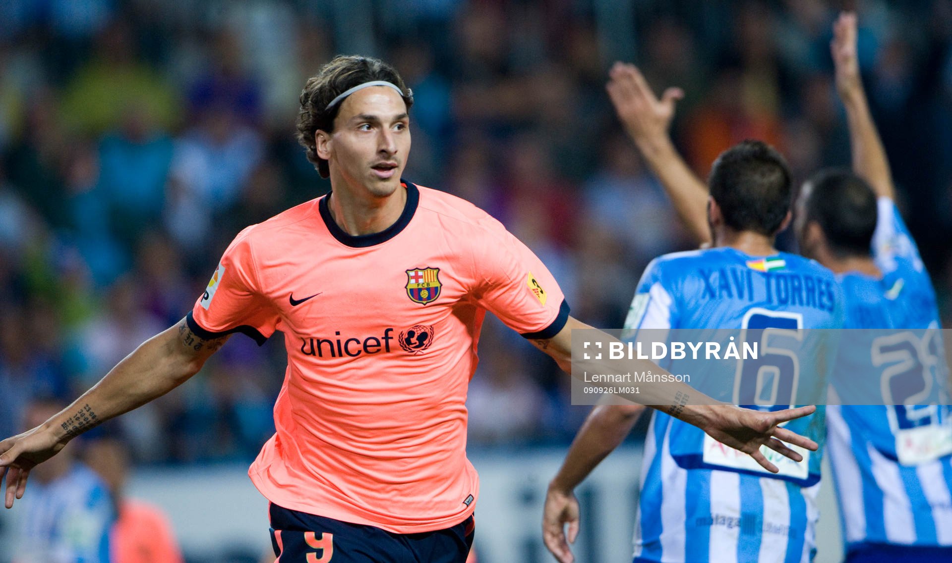 0-1 Zlatan Ibrahimovic, Barcelona, jubel