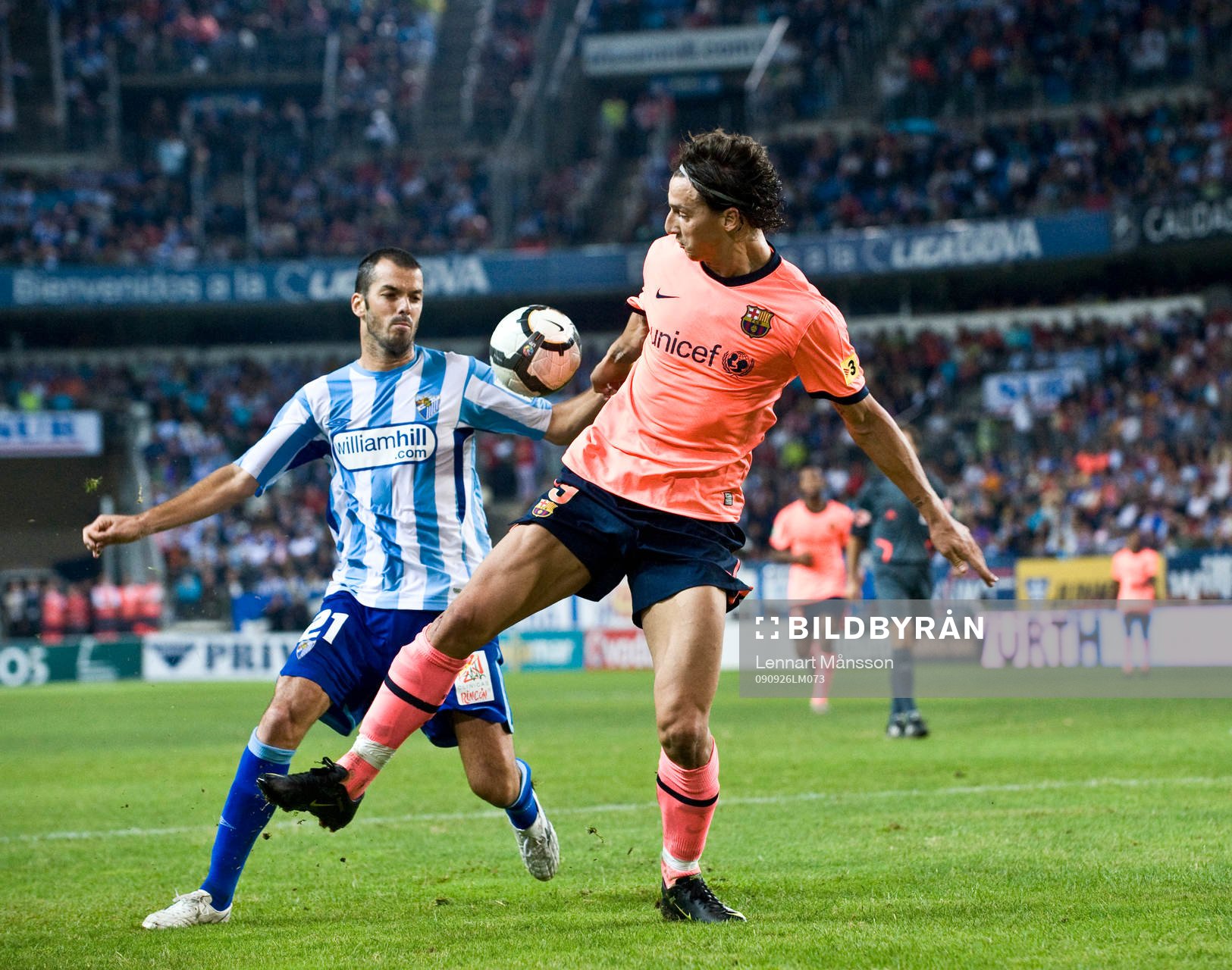 Iban Cuadrado, Malaga och Zlatan Ibrahimovic, Barcelona