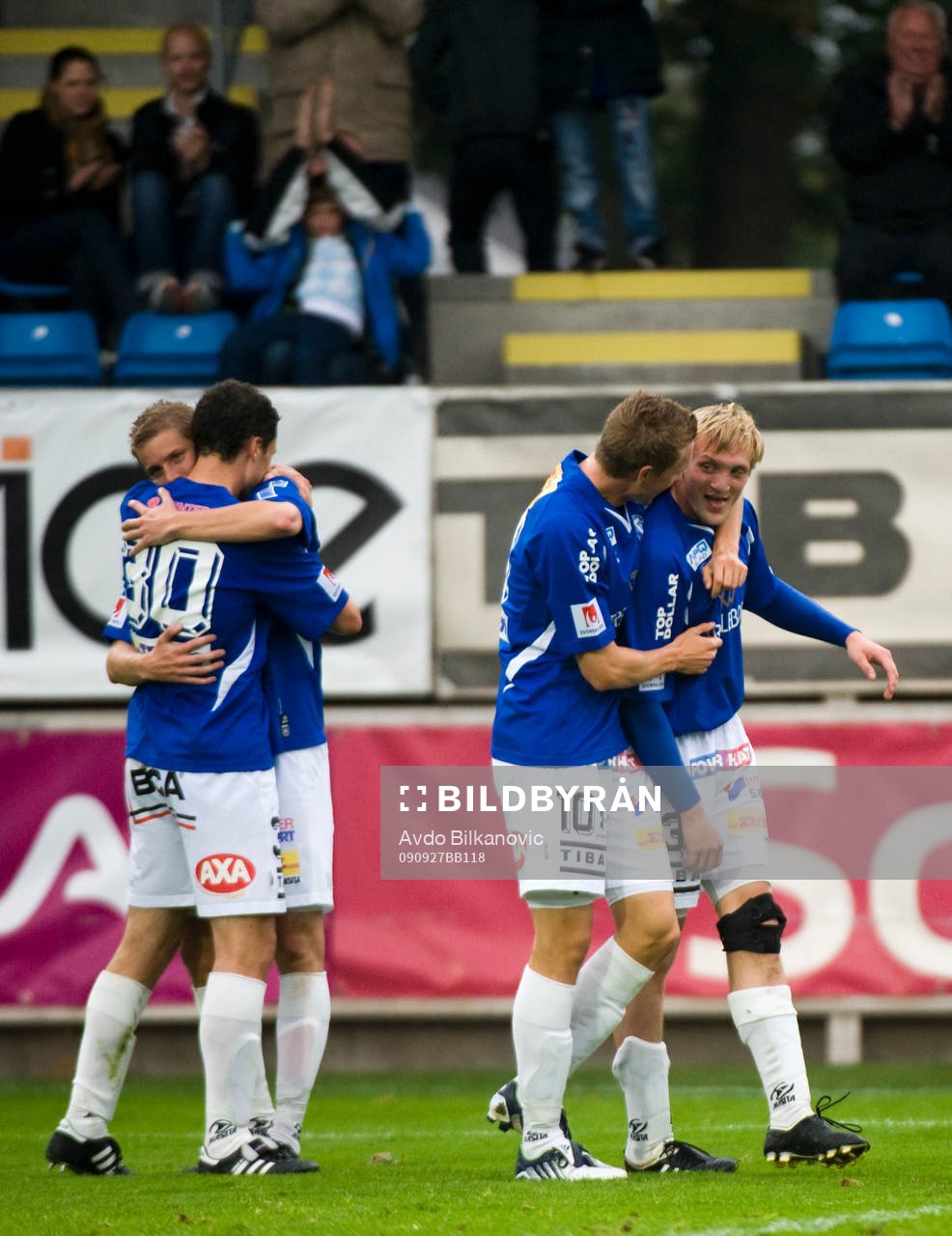 Marcus Pode, Fredrik Jensen, Jens Sloth, Trelleborg, jubel