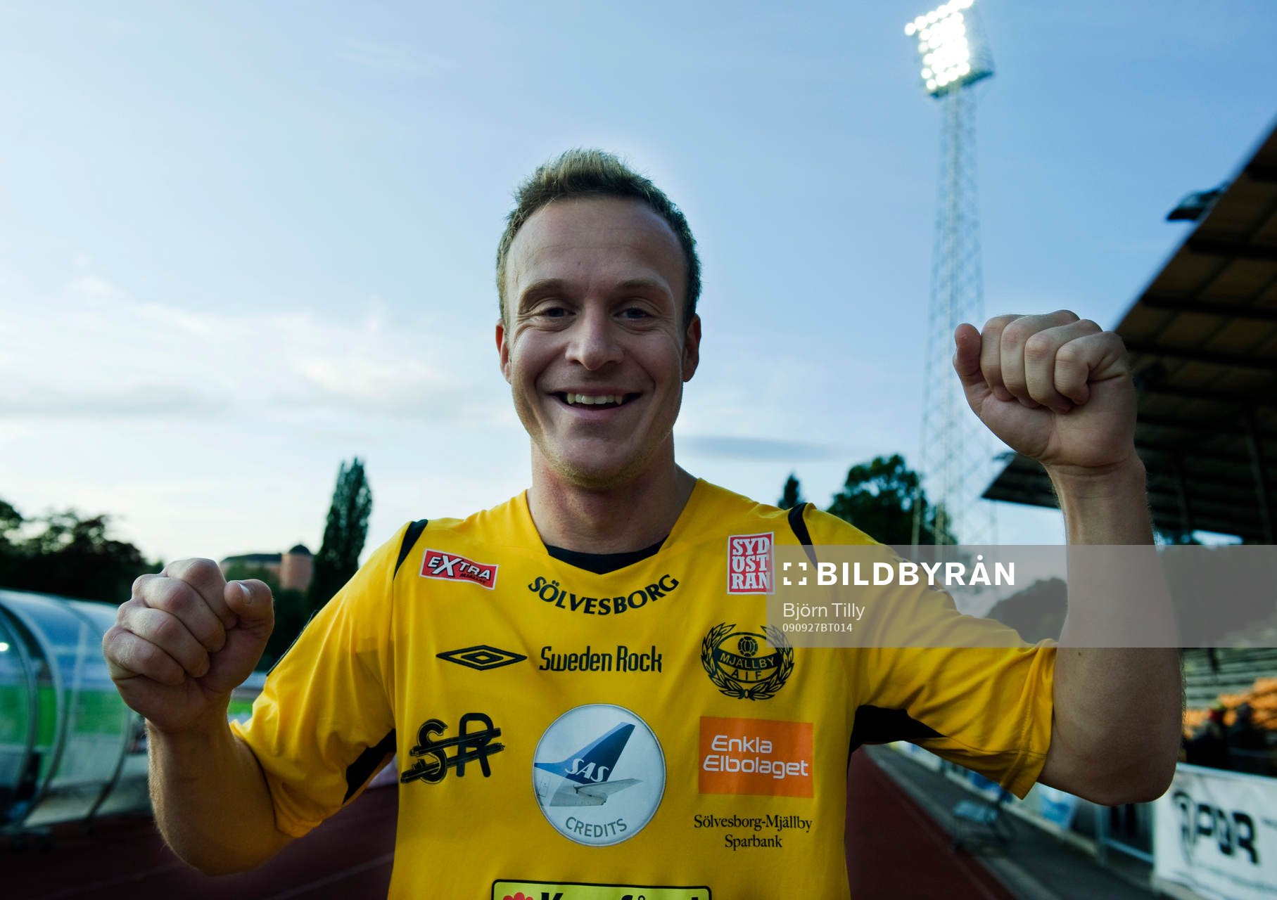 Marcus Ekenberg, Mjällby,  jubel, glädje