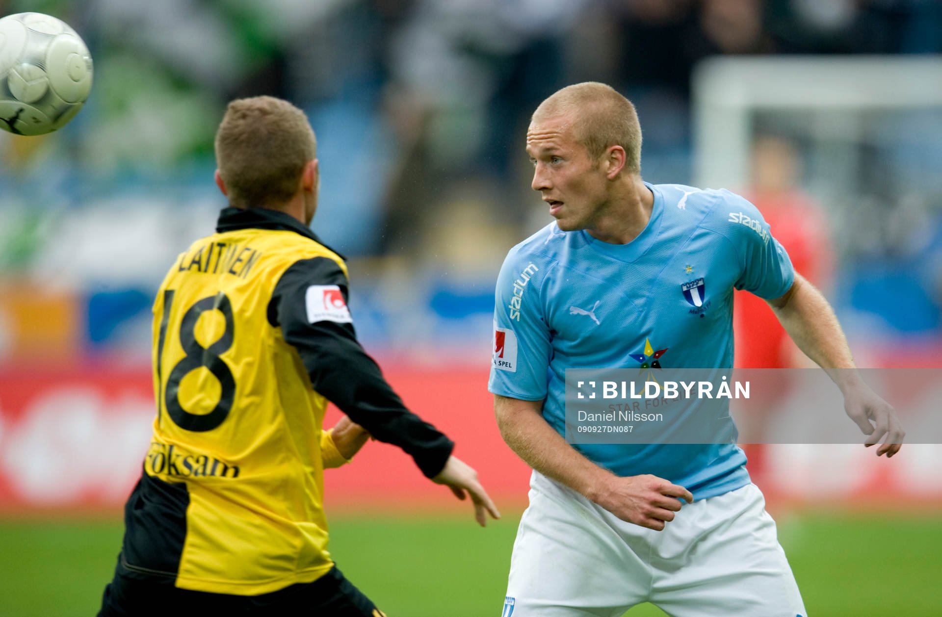  Daniel Larsson, Malmö och Haris Laitinen, Hammarby.