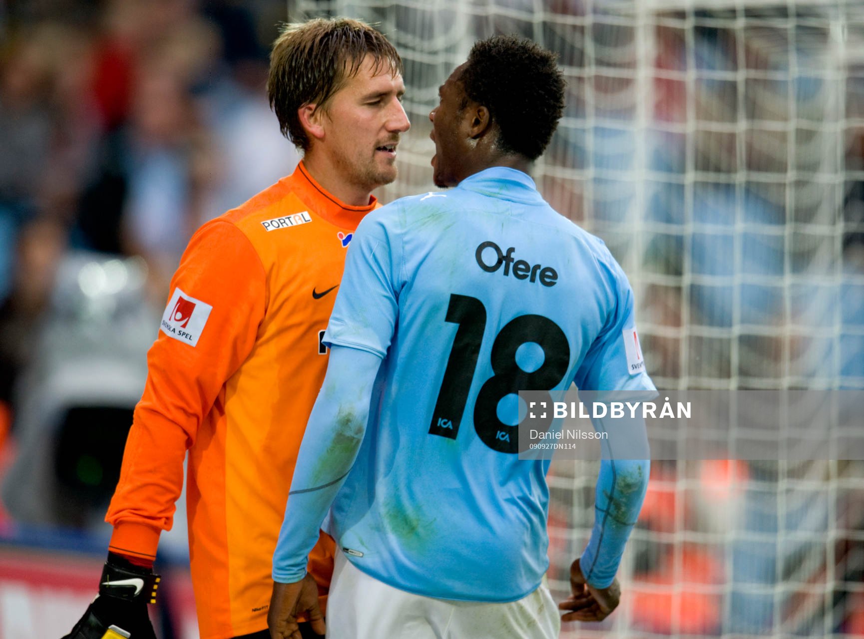 Edward Ofere, Malmö och  Kristoffer Björklund, målvakt