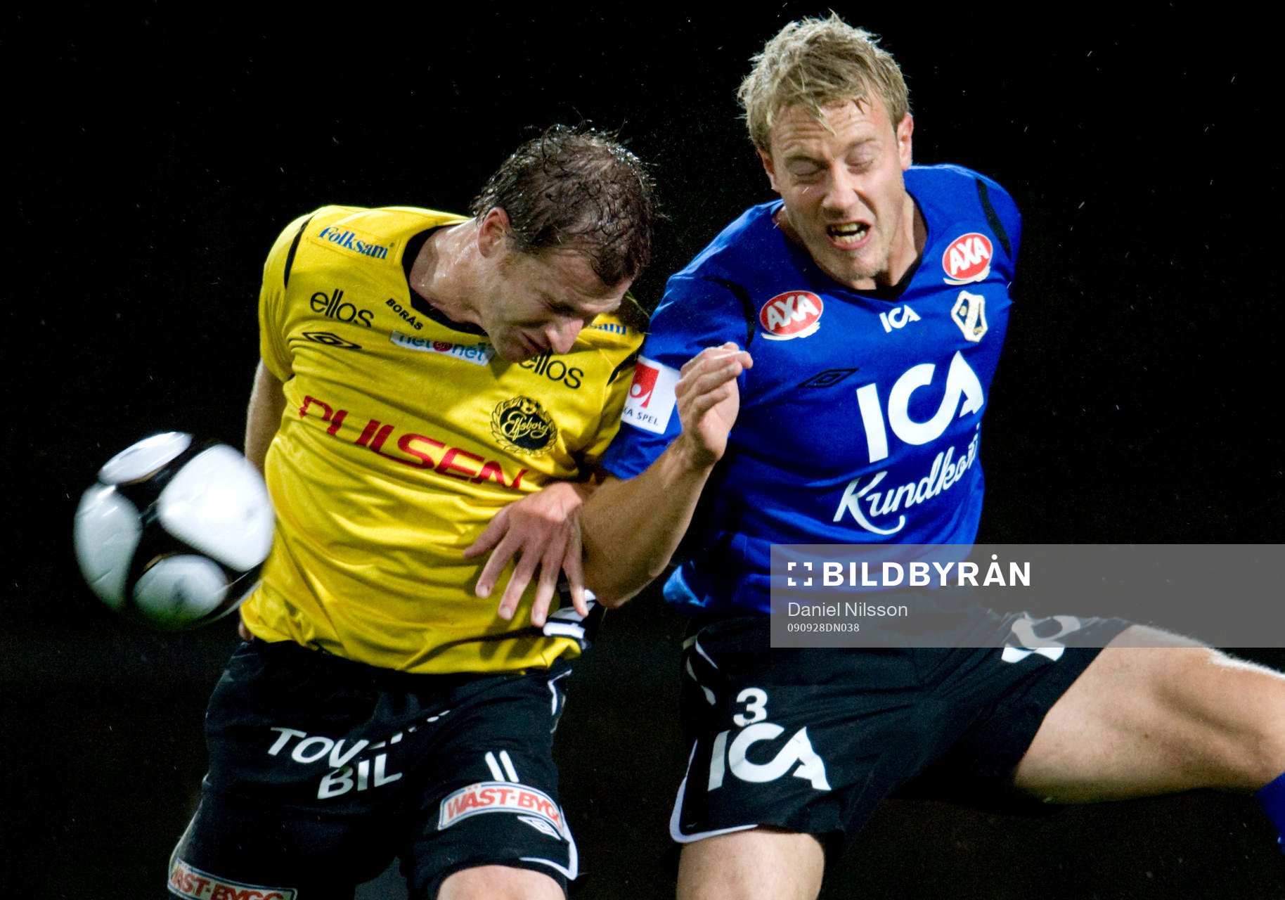 Johnny Lundberg, Halmstad och Daniel Mobaeck, Elfsborg