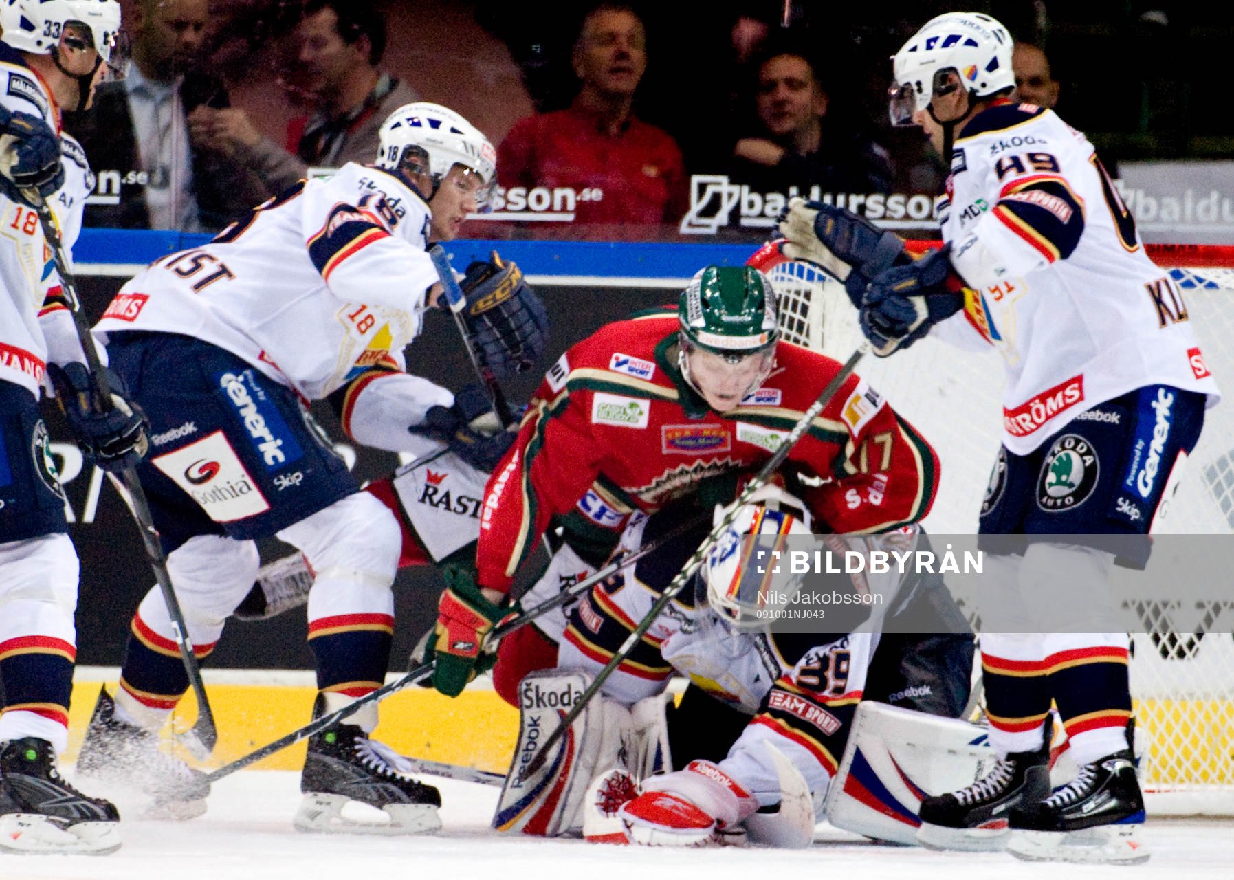 Carl Klingberg, Frölunda,  kör på Stefan Ridderwall,