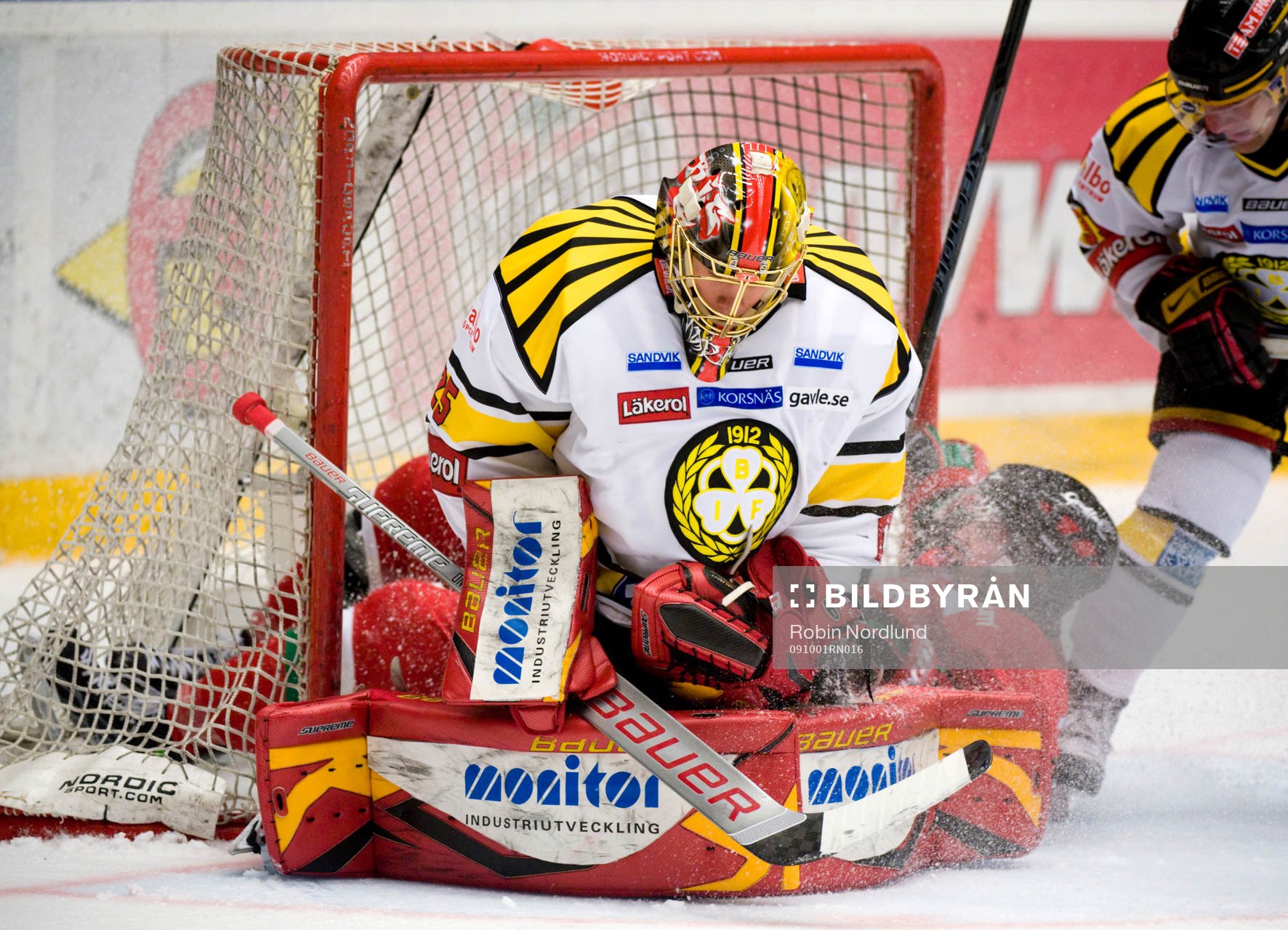 Jacob Markström, Målvakt Brynäs med Magnus Häggström,