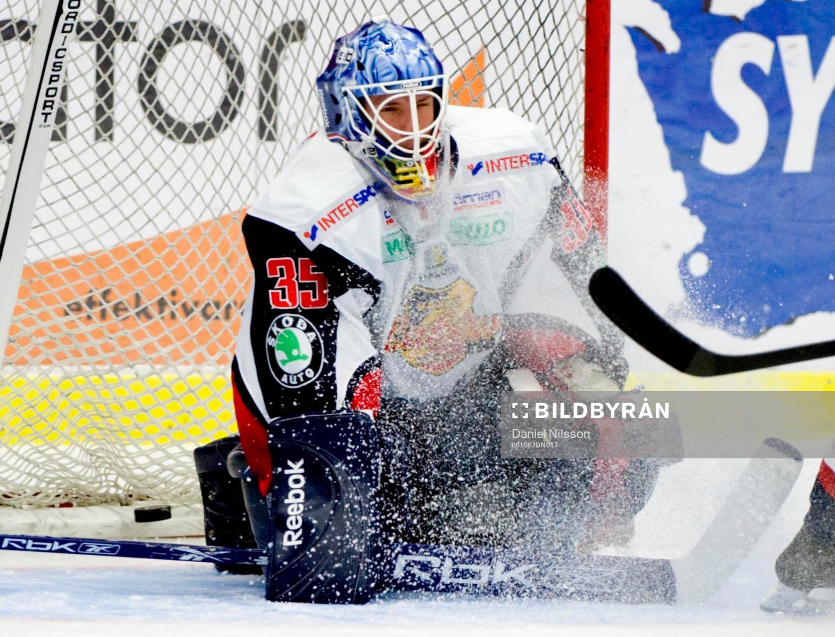 Martin Spångberg, målvakt Växjö släpper in ett mål
