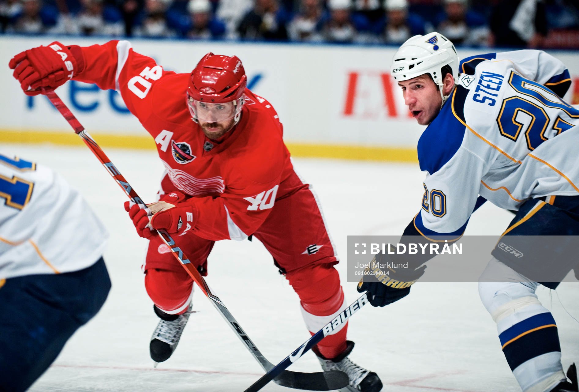 Henrik Zetterberg, Detroit, och Alexander Steen, St Louis