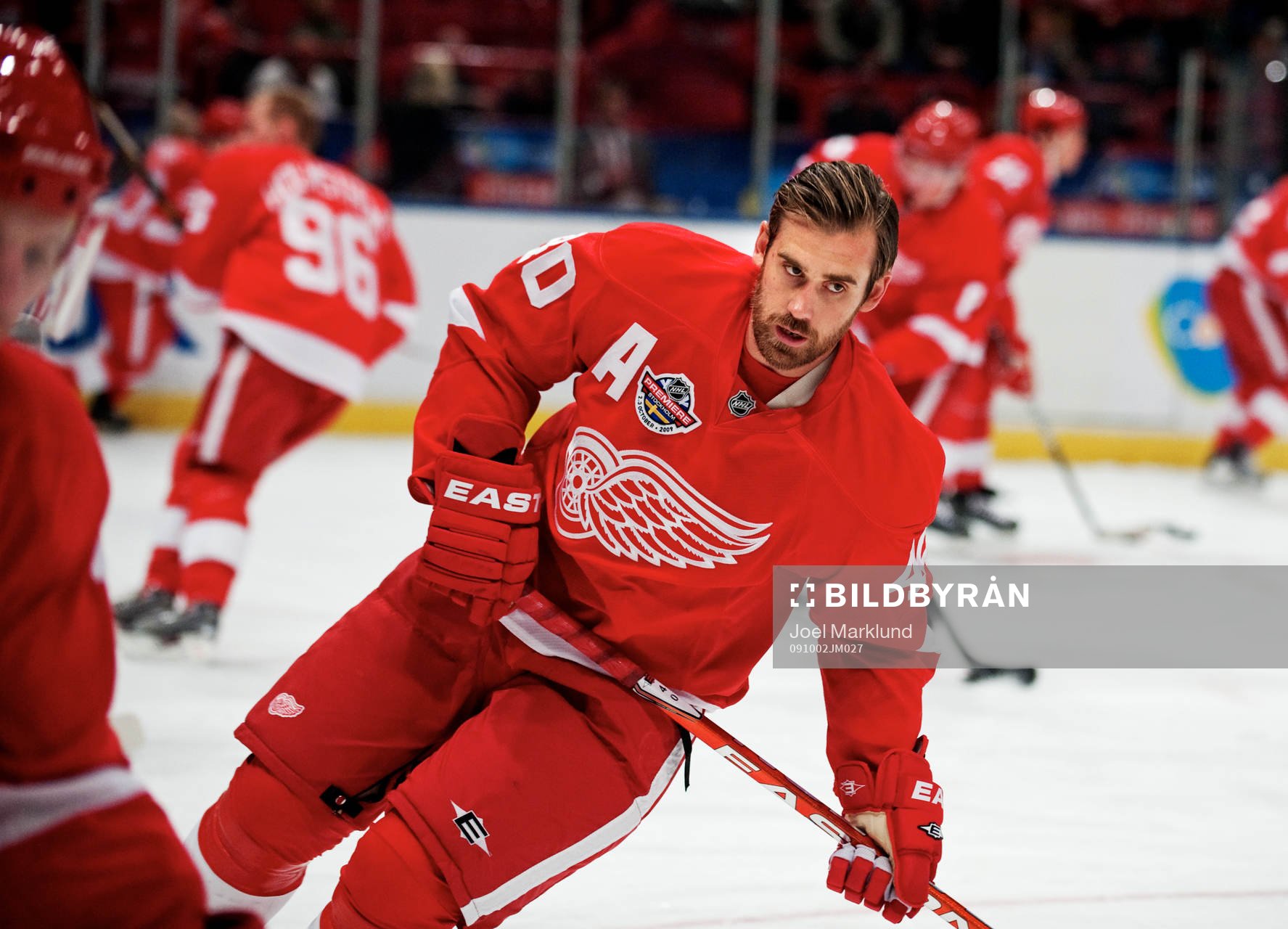 Henrik Zetterberg, Detroit, värmer upp