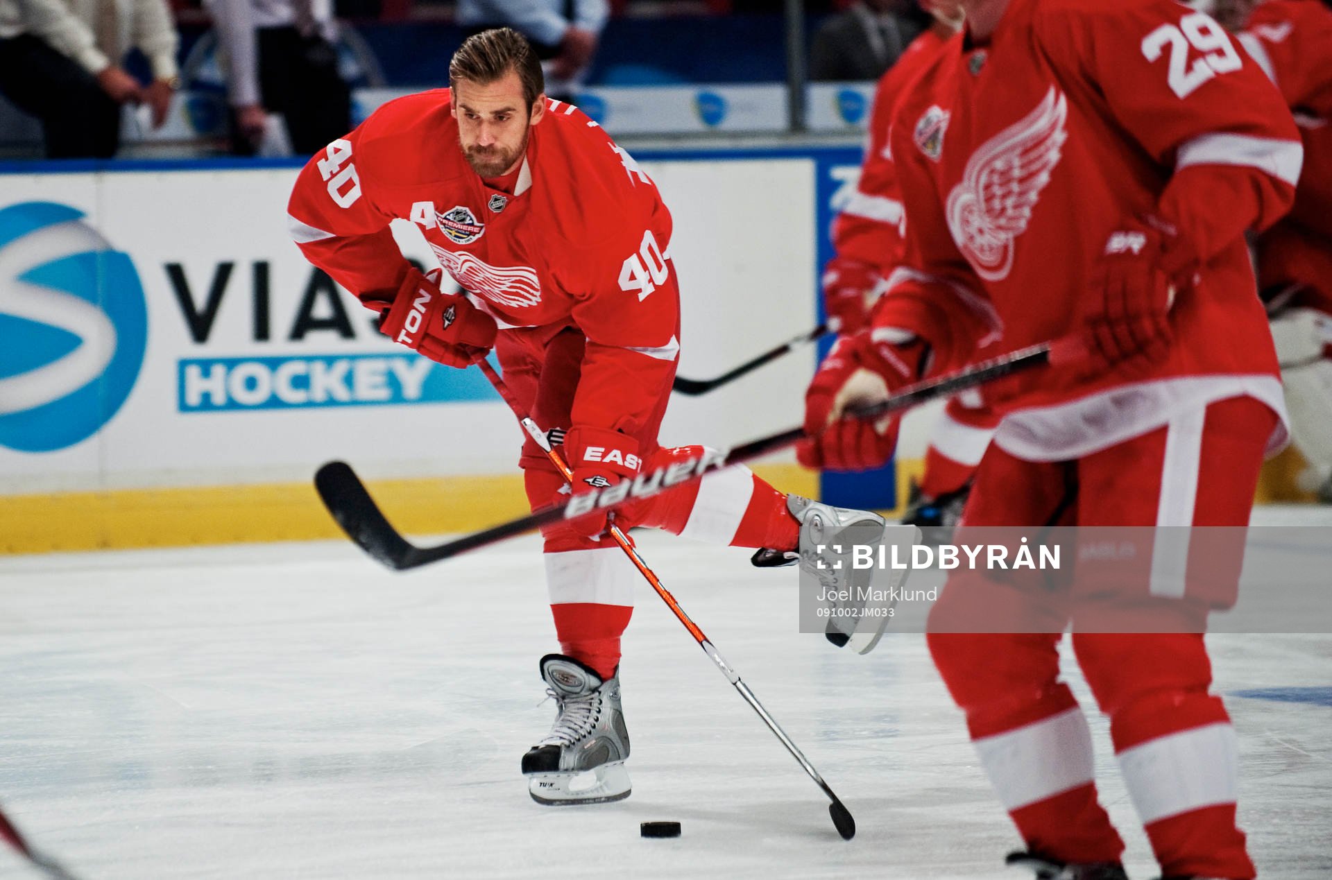 Henrik Zetterberg, Detroit, värmer upp