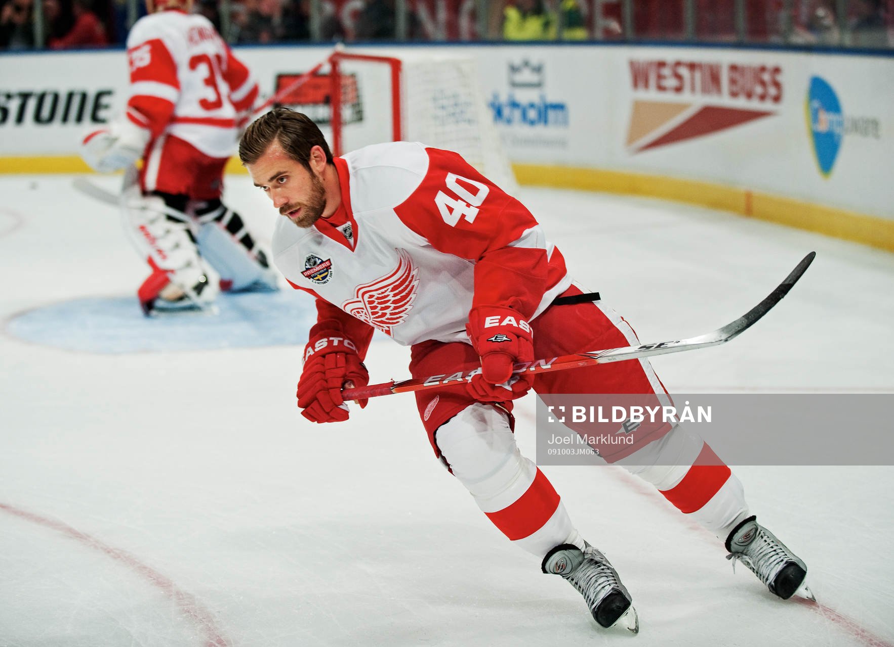 Henrik Zetterberg, Detroit, värmer upp