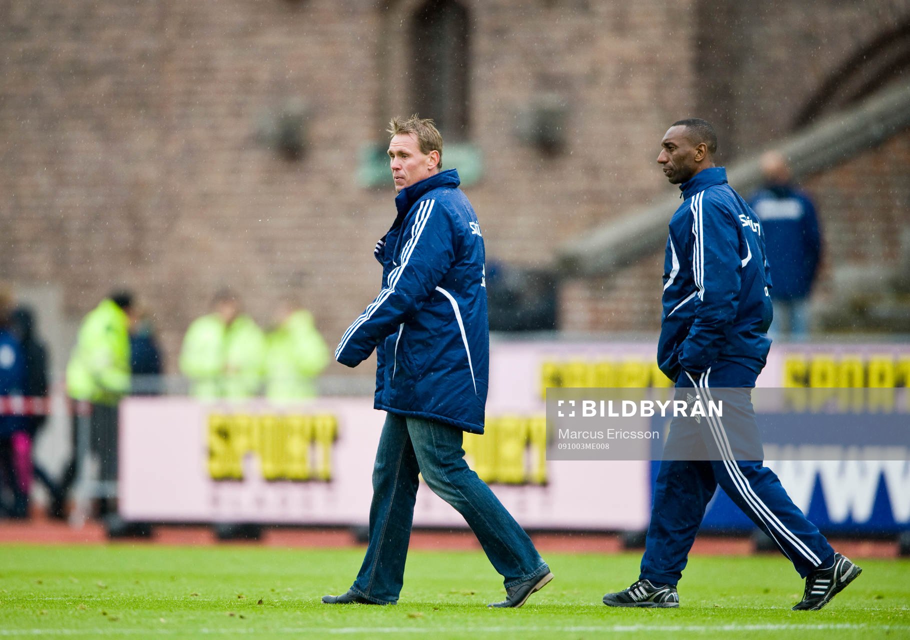 Andreé Jeglertz och Steve Galloway, tränare Djurgården