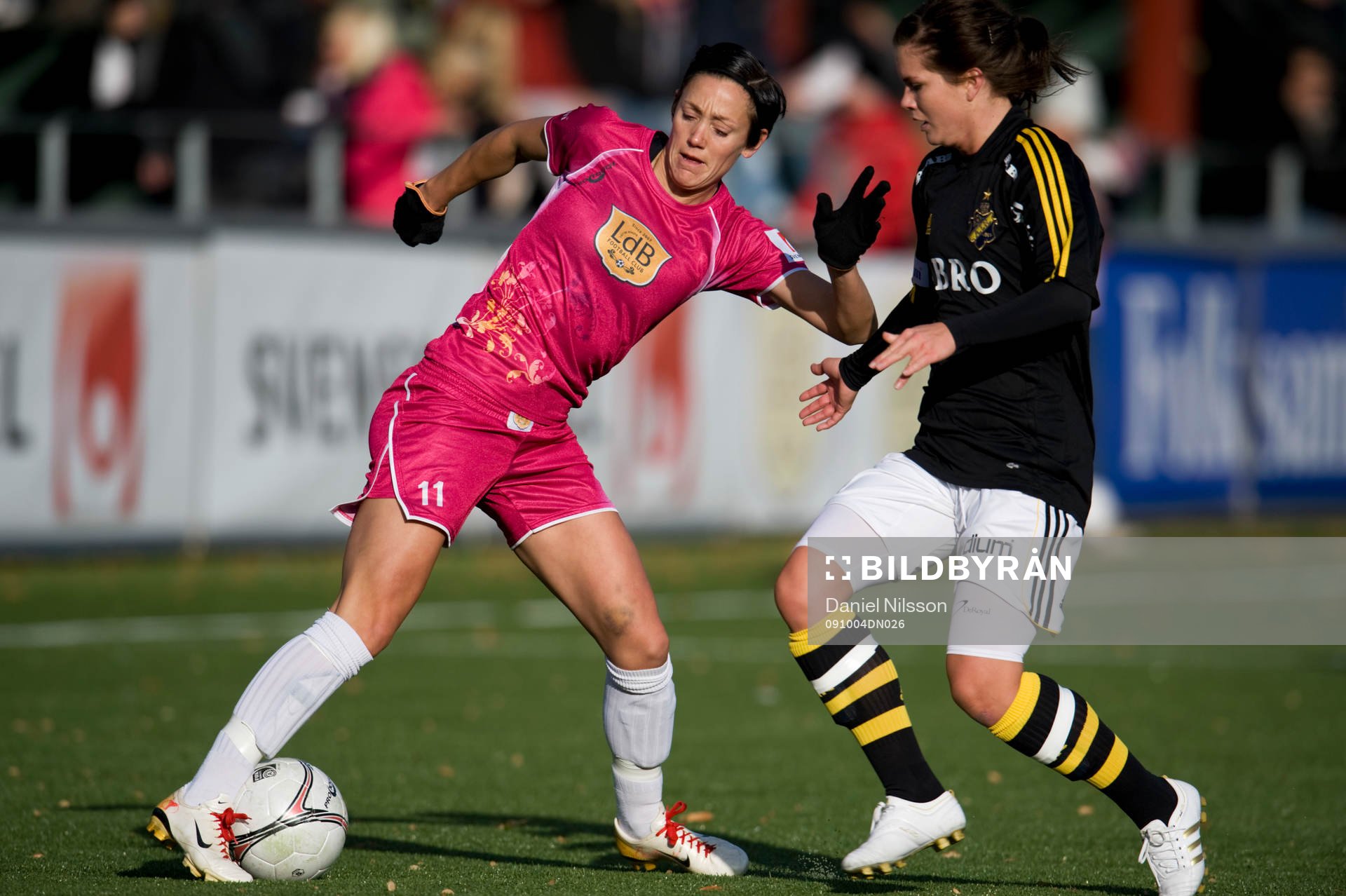 Therese Sjögran, Ldb och Hanna Folkesson, AIK