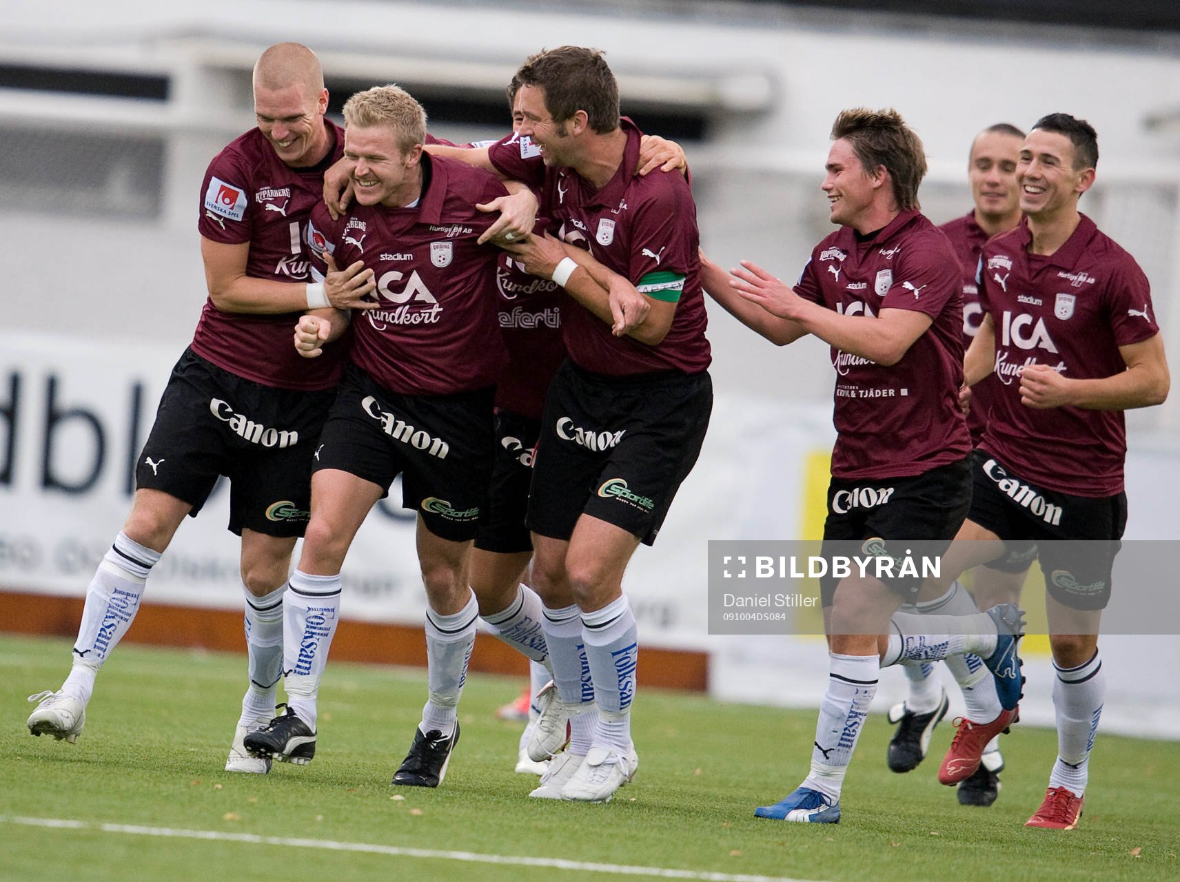 Anders Augustsson, Qviding, gör 2-0. Jubel, glädje