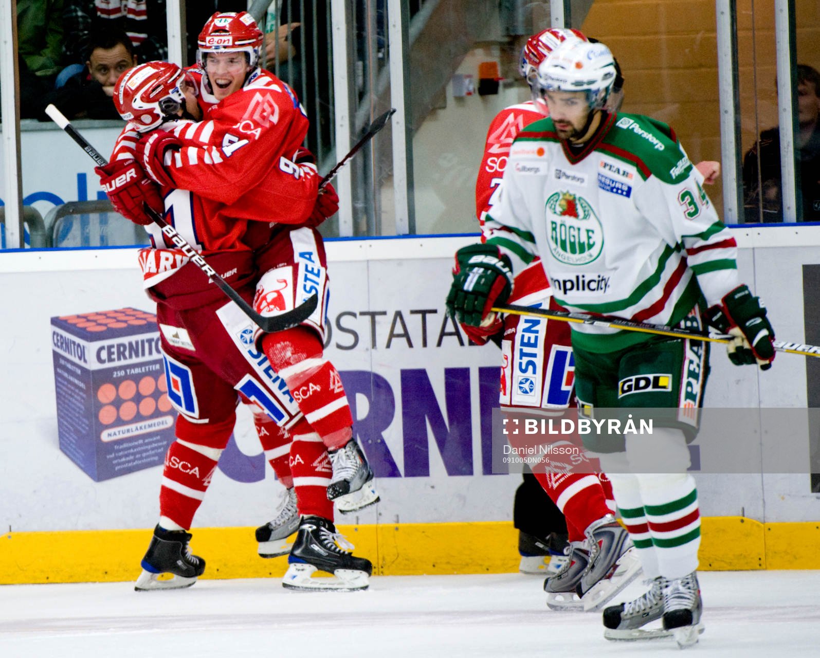 Magnus Pääjärvi-Svensson, Timrå har gjort 2-2. Jubel