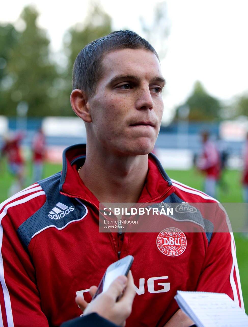Daniel Agger, intervjuad innan träning