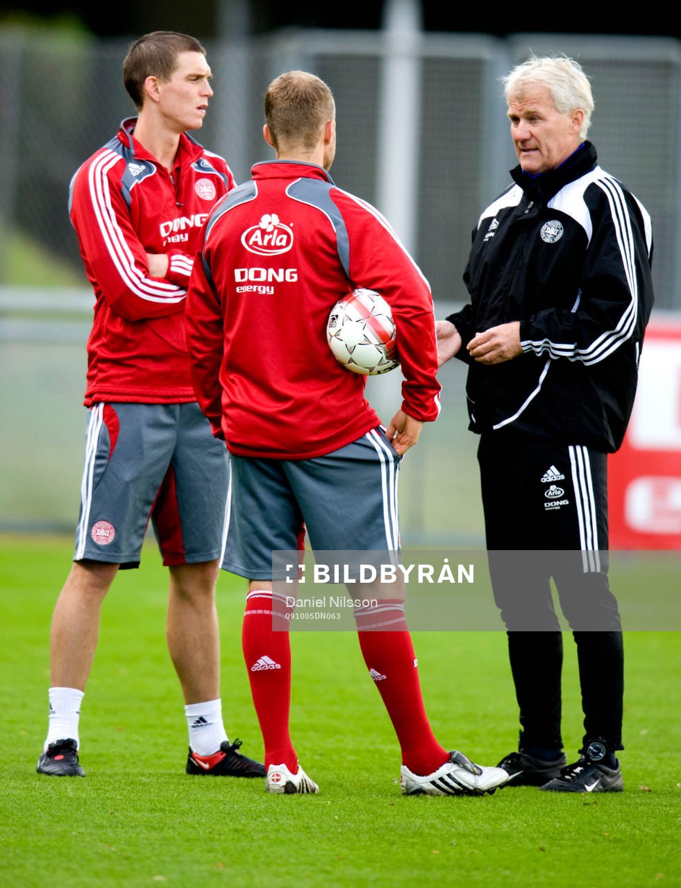 Daniel Agger, Daniel Jensen och Morten Olsen,