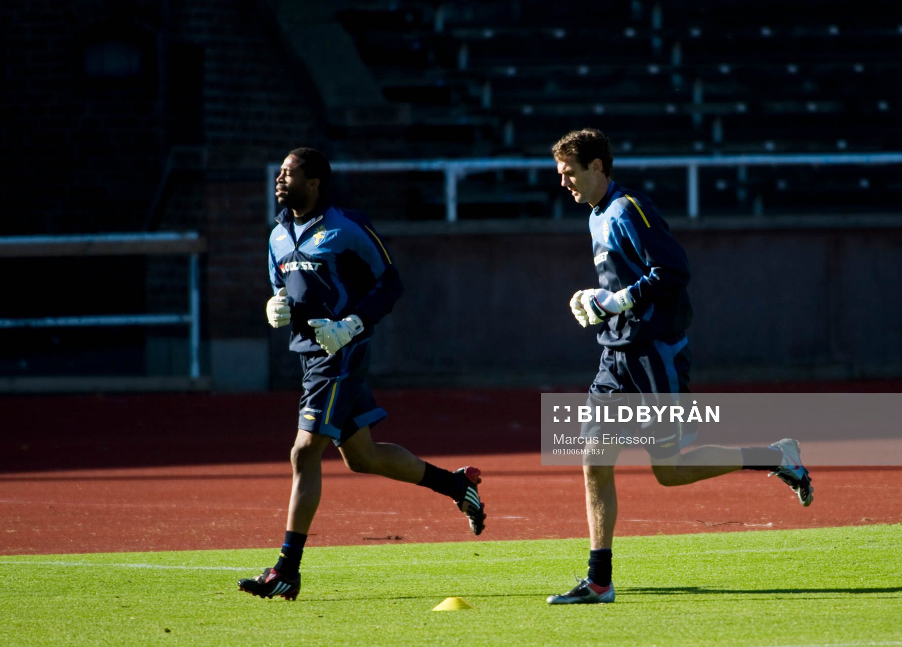 Eddie Gustafsson och Andreas Isaksson, målvakt