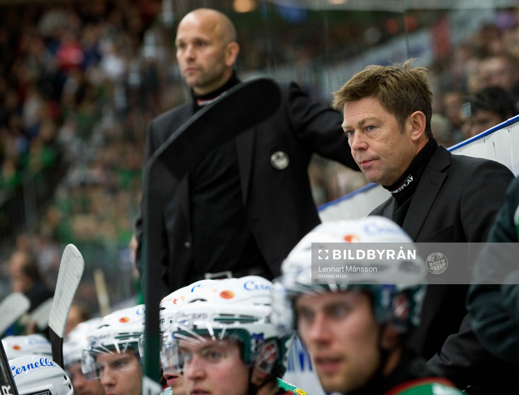 Gunnar Persson, tränare och Tommy Sjödin, assisterande
