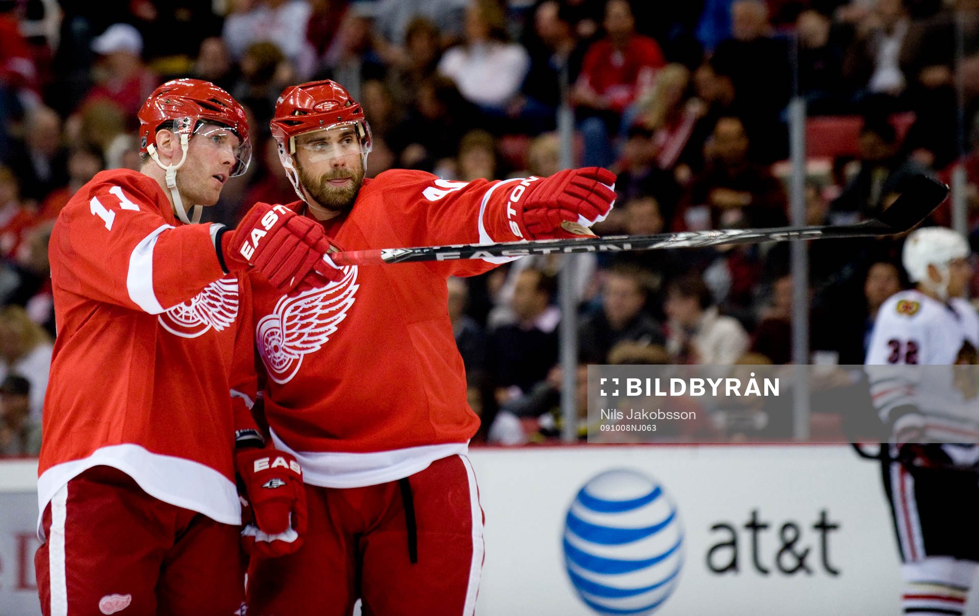 Dan Cleary och Henrik Zetterberg, Detroit Red Wings