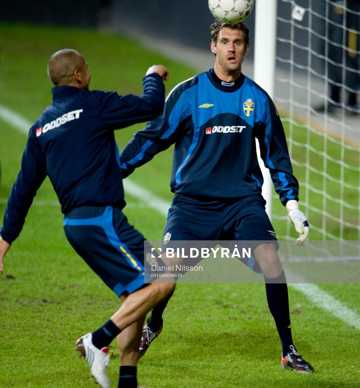 Henrik Larsson och Andreas Isaksson, målvakt