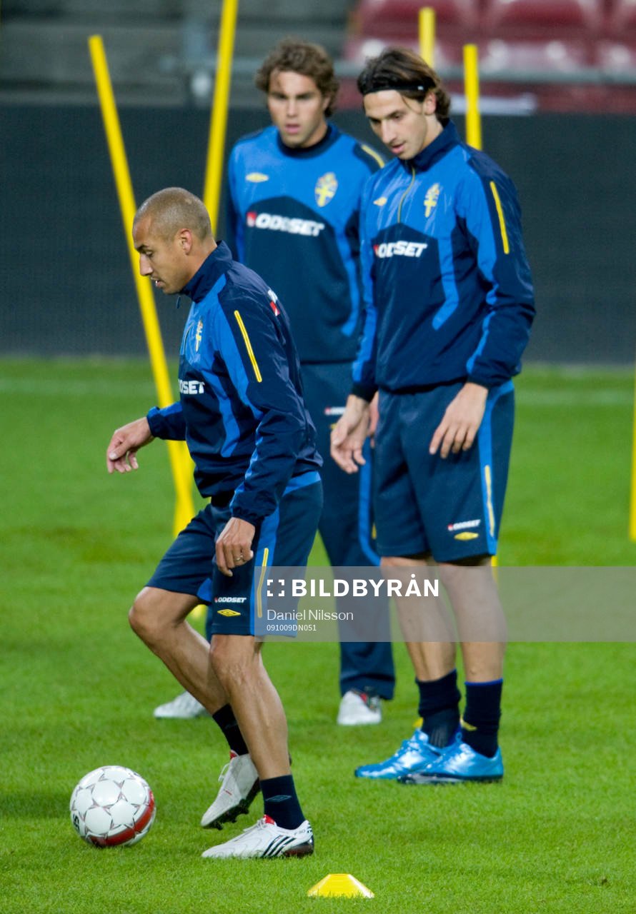 Henrik Larsson, Johan Elmander och Zlatan Ibrahimovic