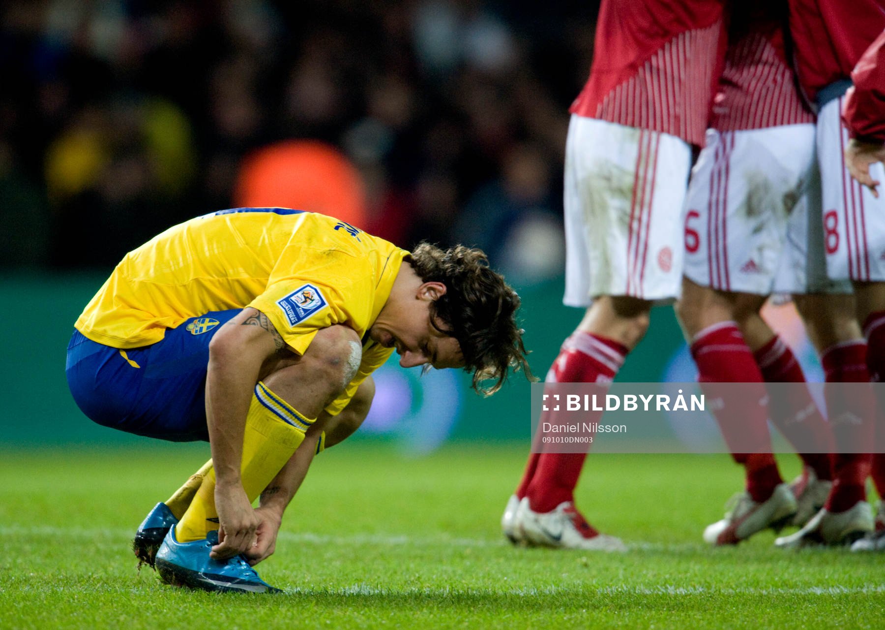 Jubel i Danmark. Zlatan Ibrahimovic, depp