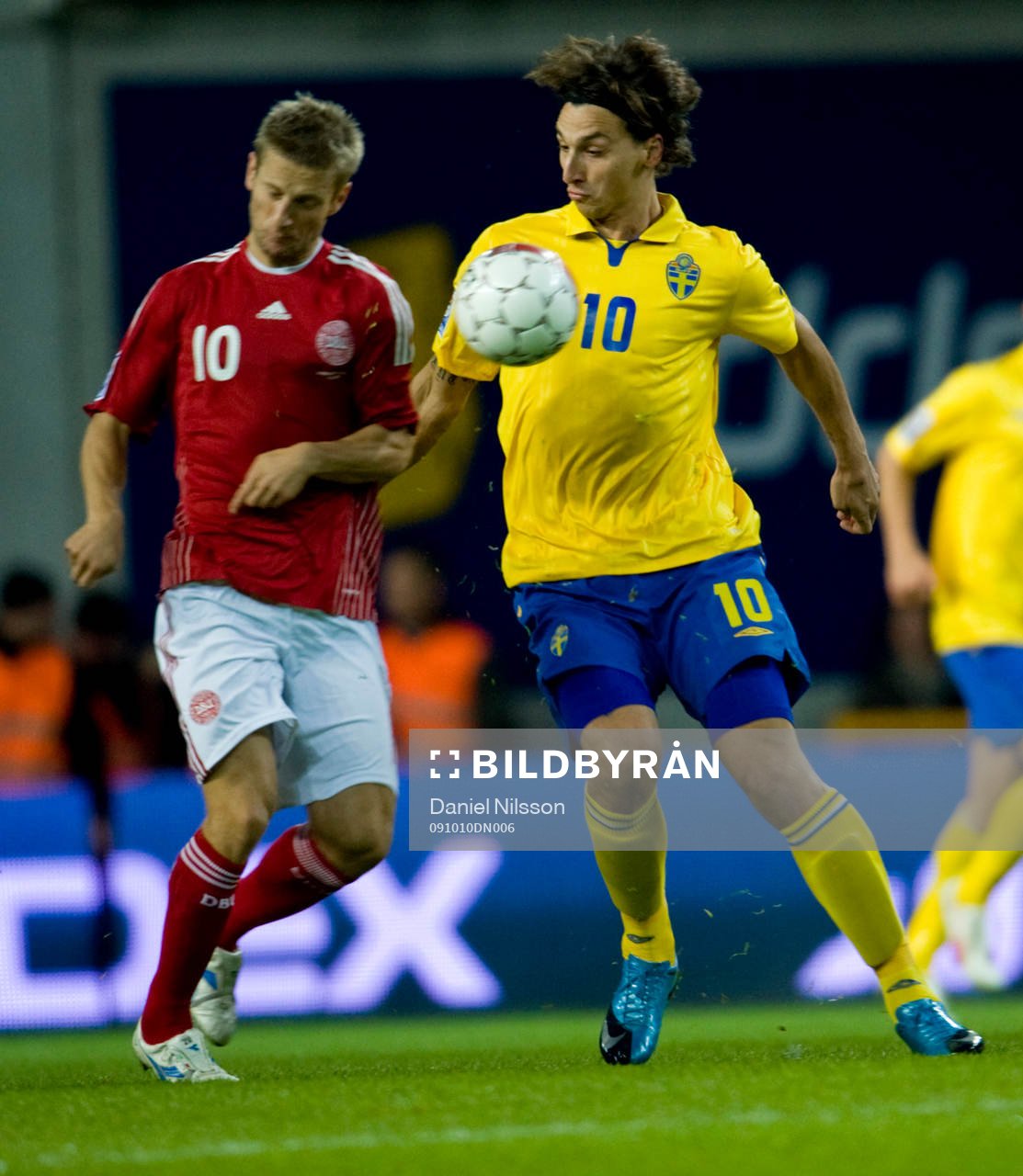 Zlatan Ibrahimovic, Sverige och Martin Jörgensen, Danmark