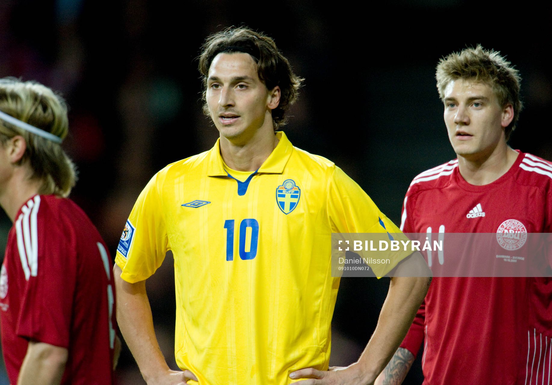 Zlatan Ibrahimovic, Sverige och Niclas Bendtner, Danmark