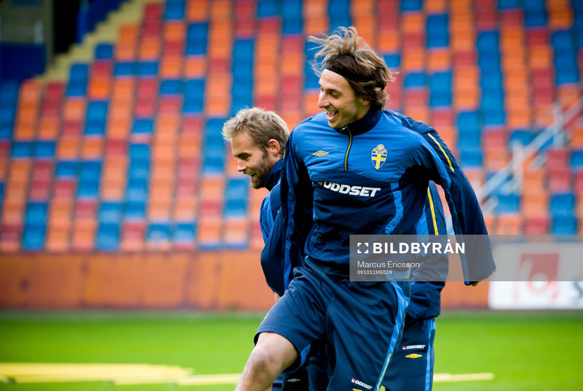Olof Mellberg och Zlatan Ibrahimovic