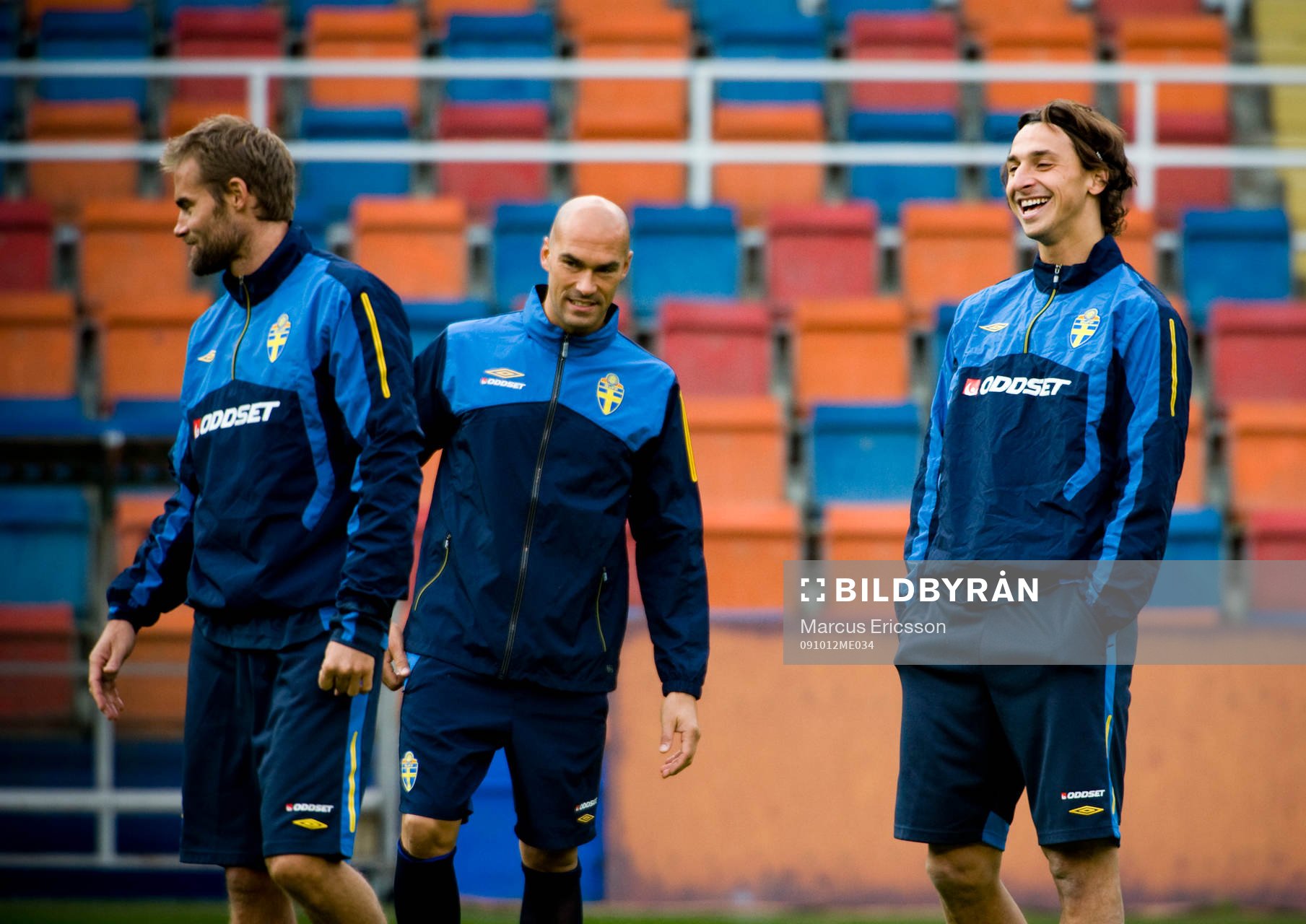 Olof Mellberg, Daniel Majstorovic och Zlatan Ibrahimovic