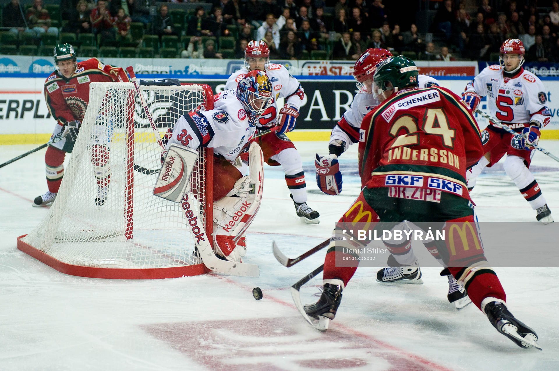 Niklas Andersson, Frölunda. Pontus Sjögren, målvakt,