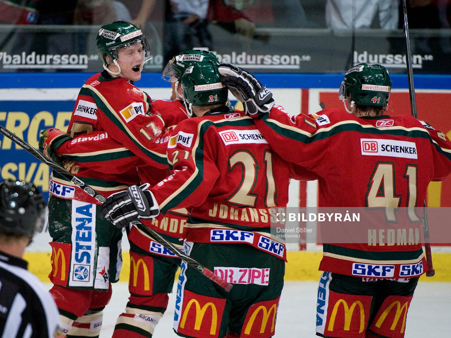 Carl Klingberg, Niklas Andersson, Frölunda. Jubel